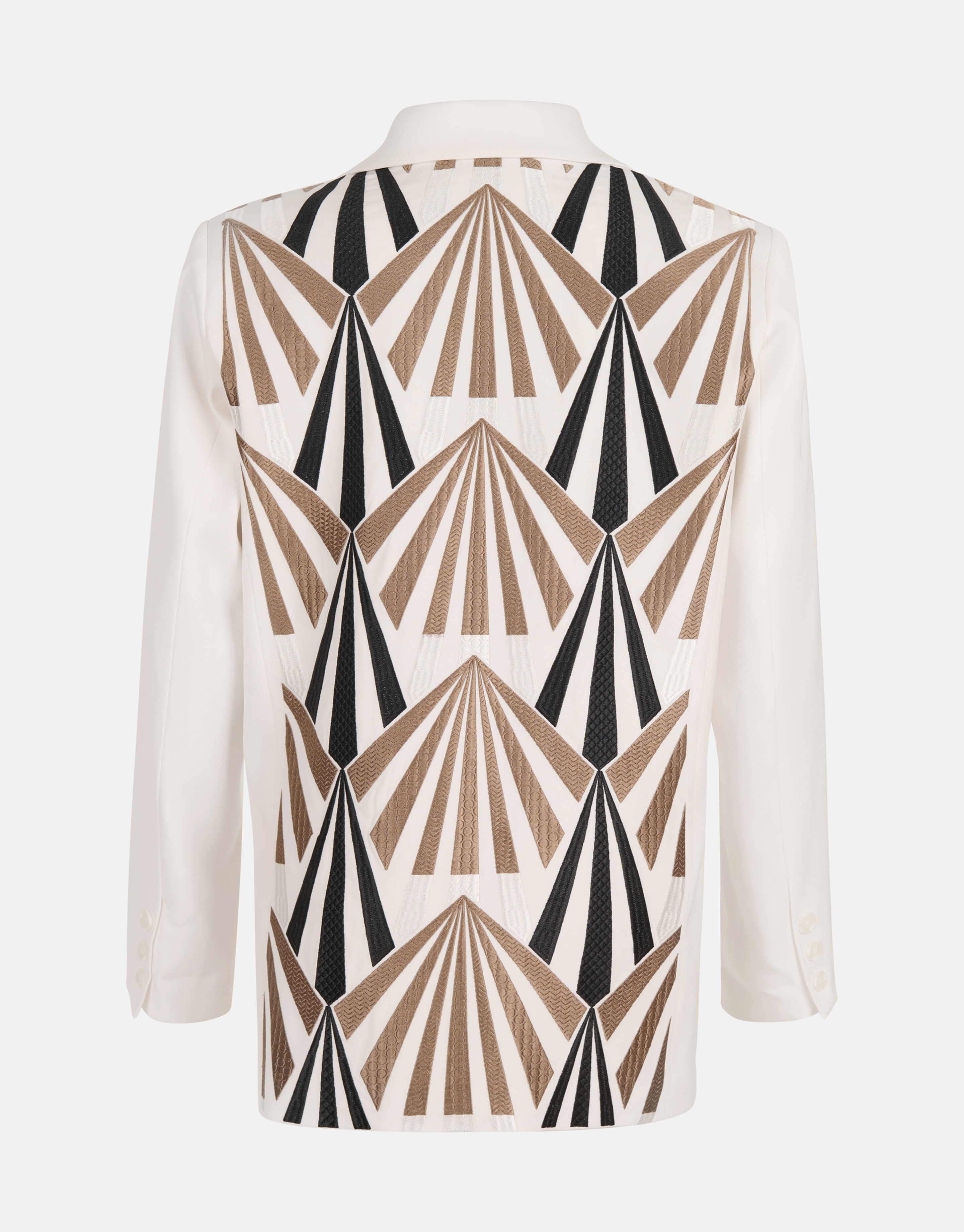 Grafische Blazer Gebroken Wit By Mieke SHOEBY WOMEN