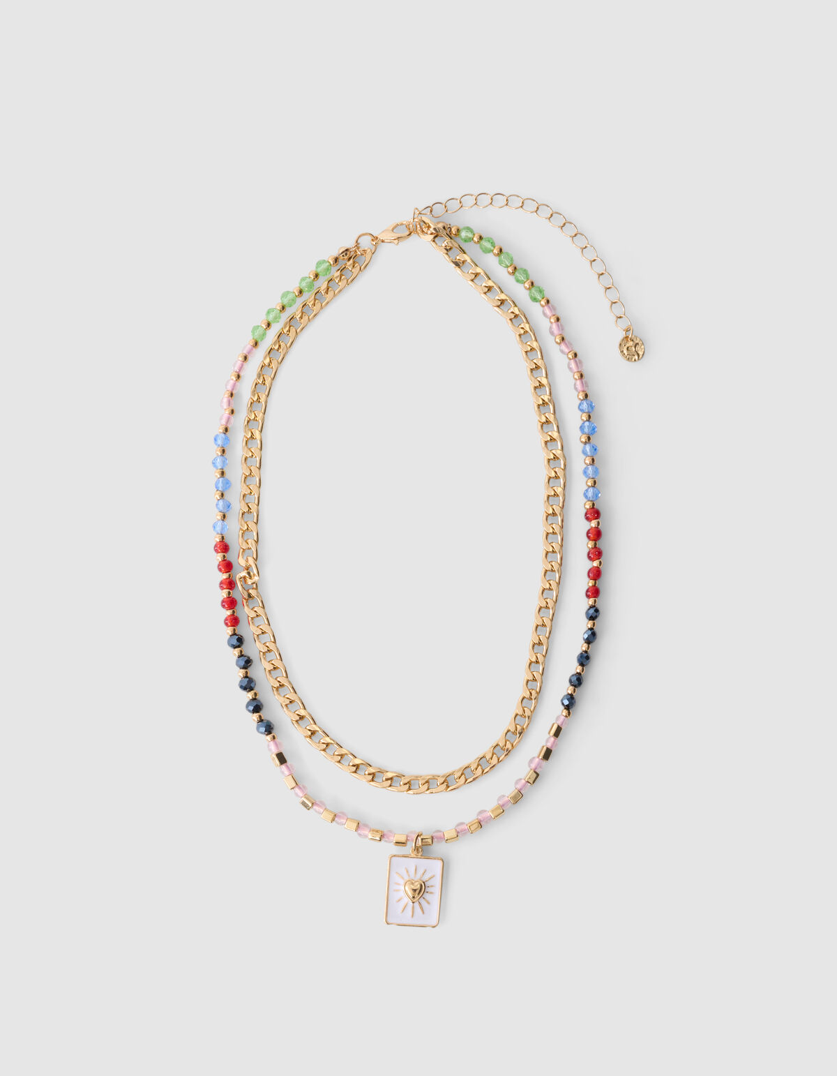 Layered Beaded Ketting Goud SHOEBY ACCESSOIRES