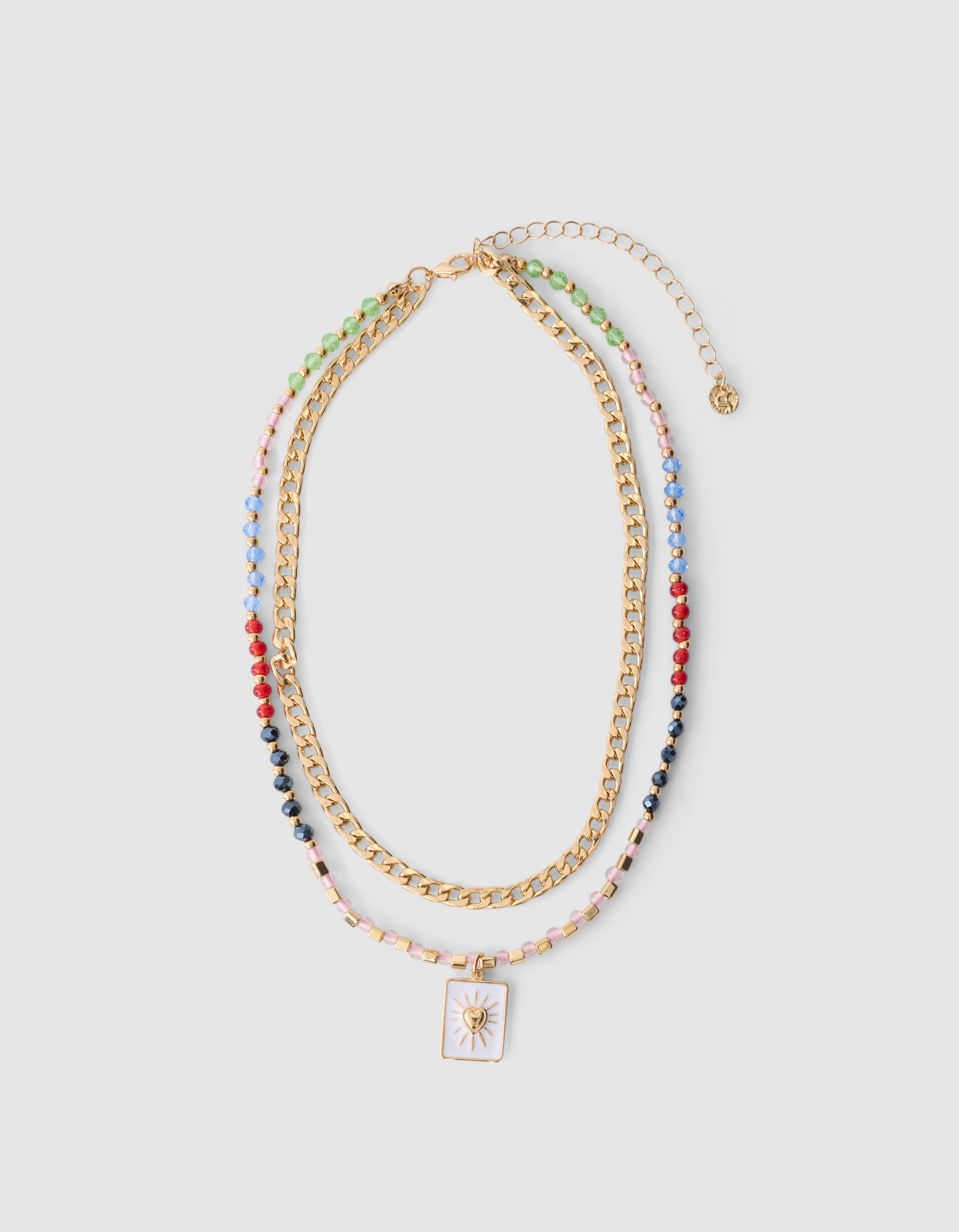 Layered Beaded Ketting Goud SHOEBY ACCESSOIRES