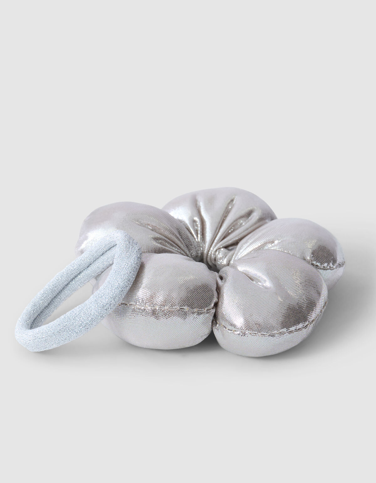 Shiny Bloem Haarelastiek Zilver SHOEBY ACCESSOIRES