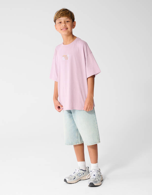 Golden Hour Artwork T-shirt Lichtpaars SHOEBY BOYS