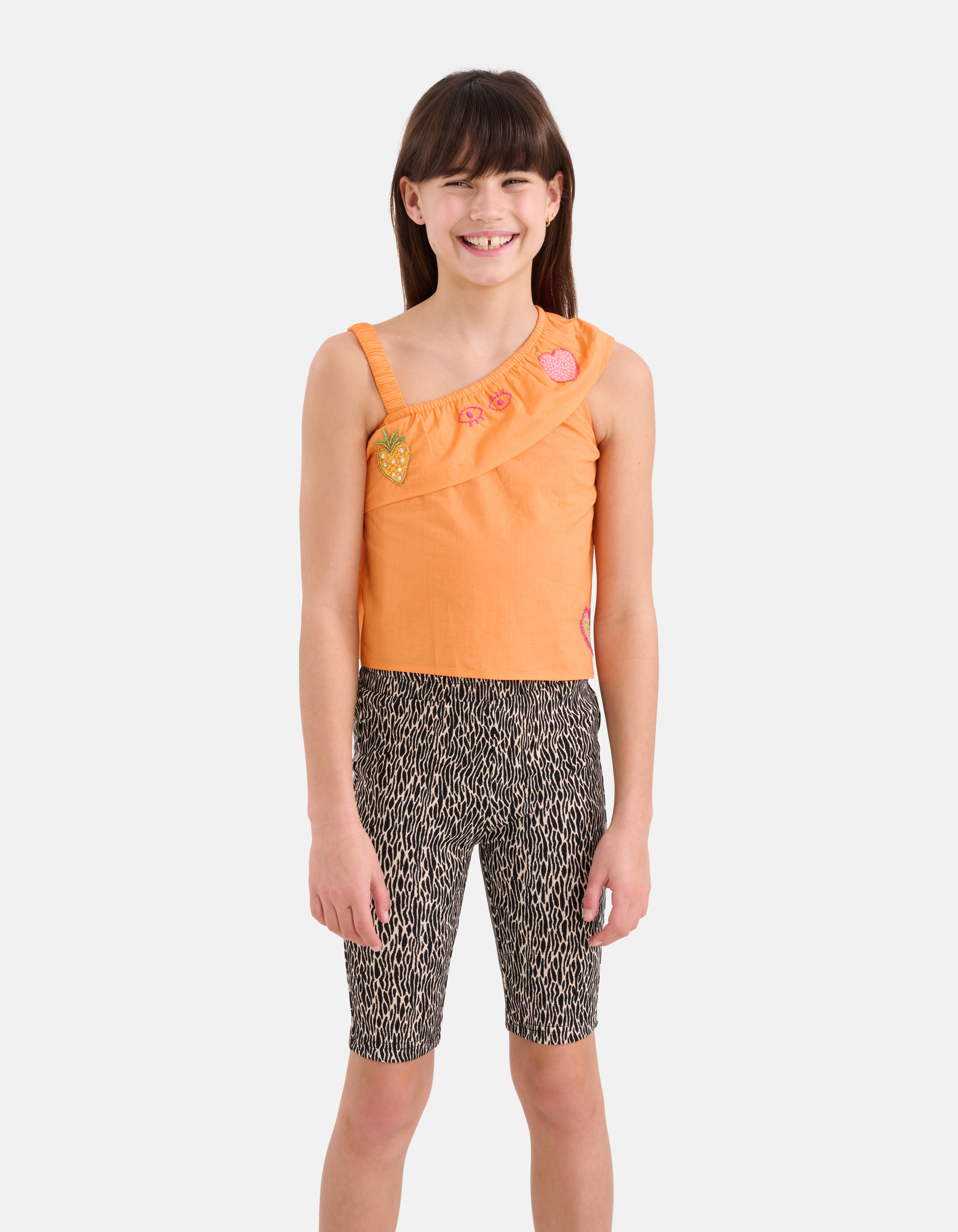 Embroidery Top Oranje SHOEBY GIRLS