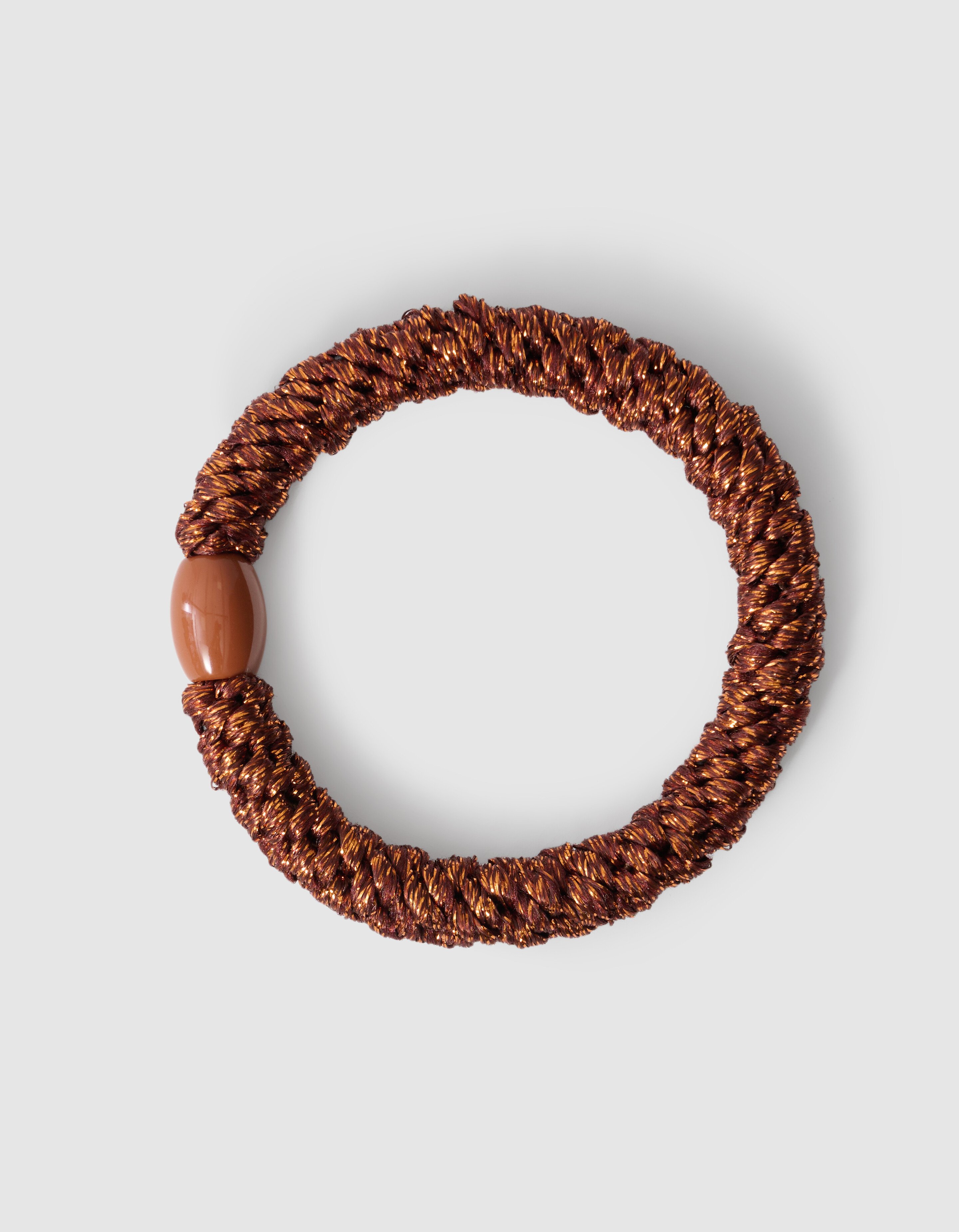 Lurex Haarelastiek Donkerbruin SHOEBY ACCESSOIRES