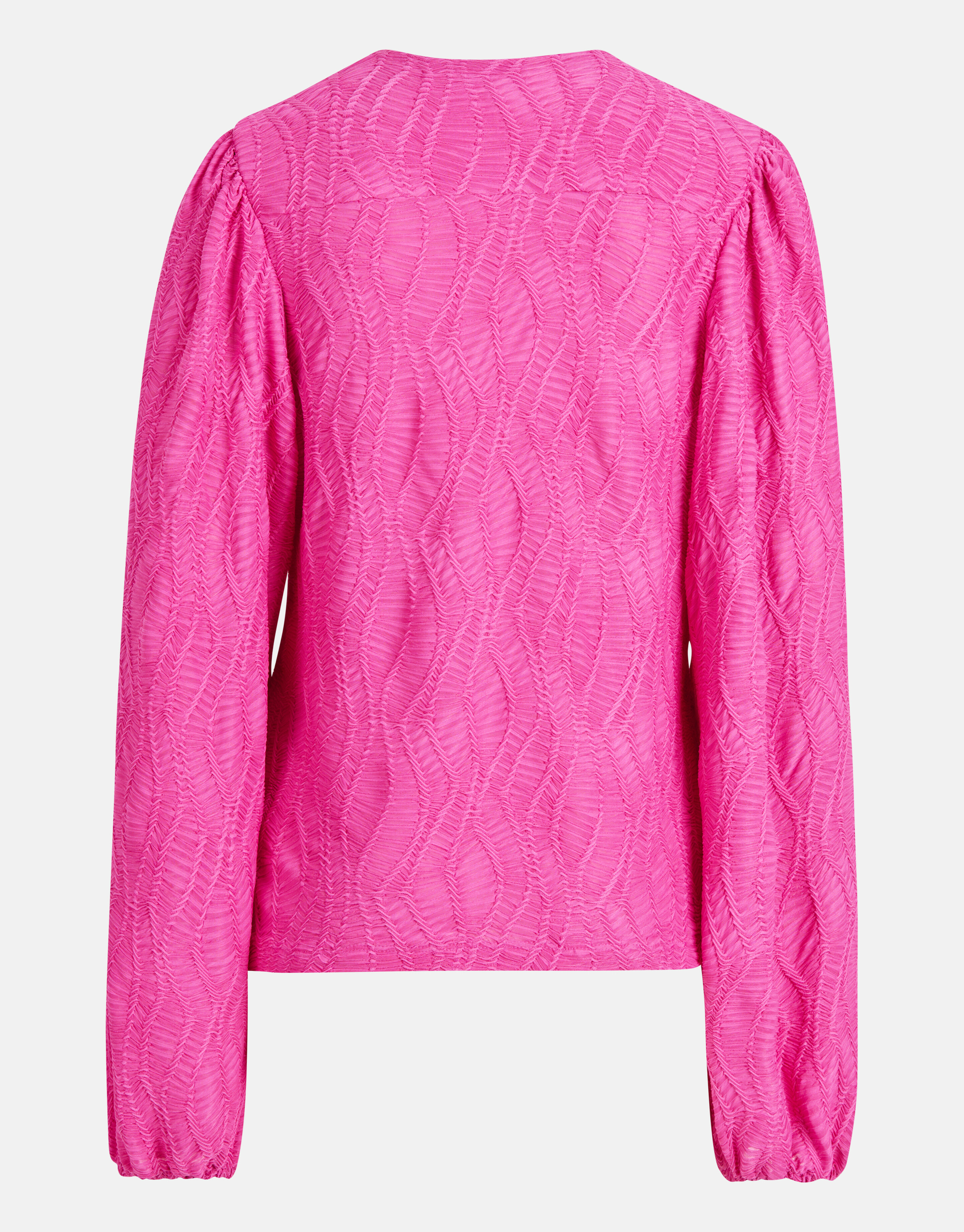 Structuur V-hals Top Roze SHOEBY WOMEN