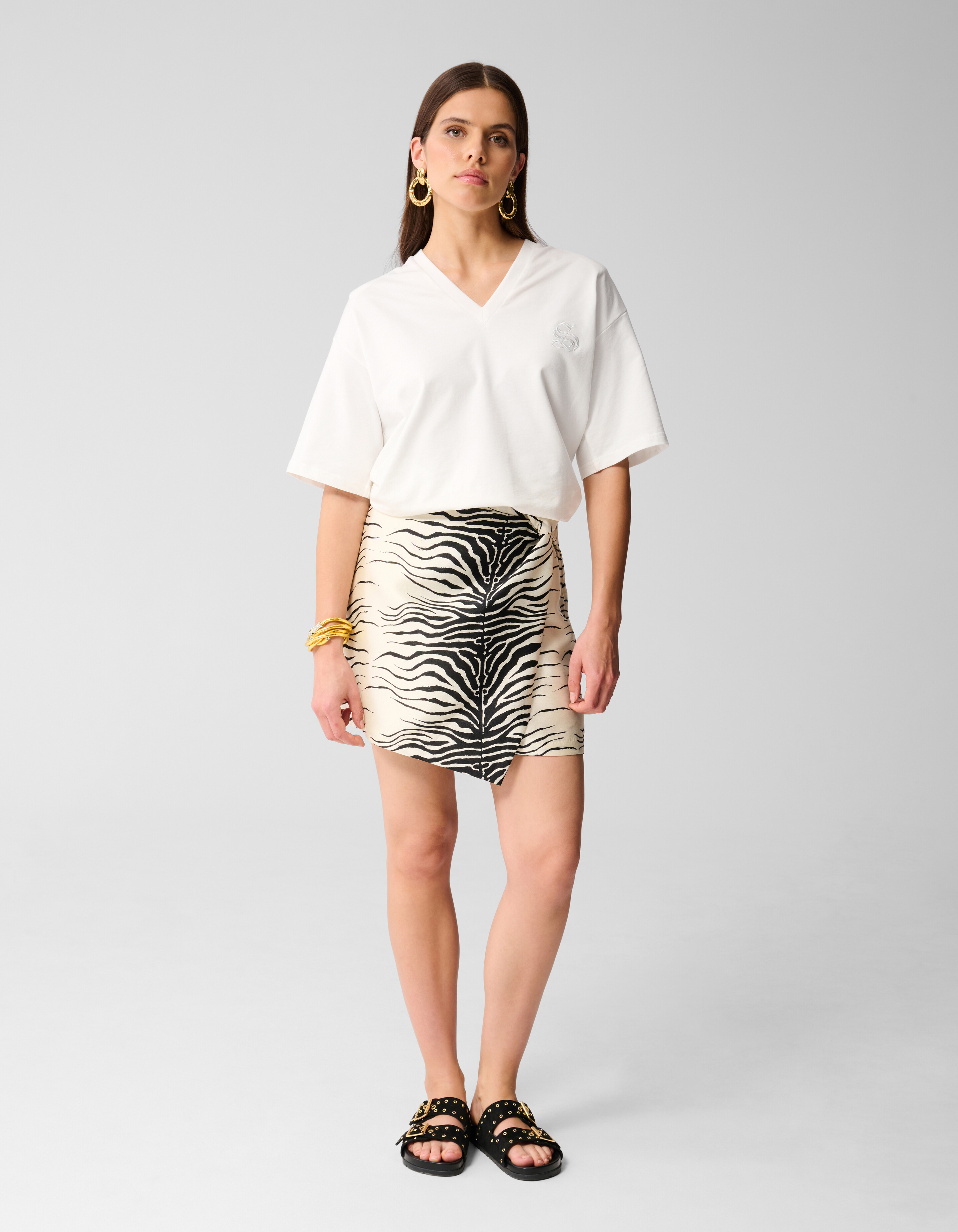 Oversized Logo T-shirt Wit SHOEBY WOMEN