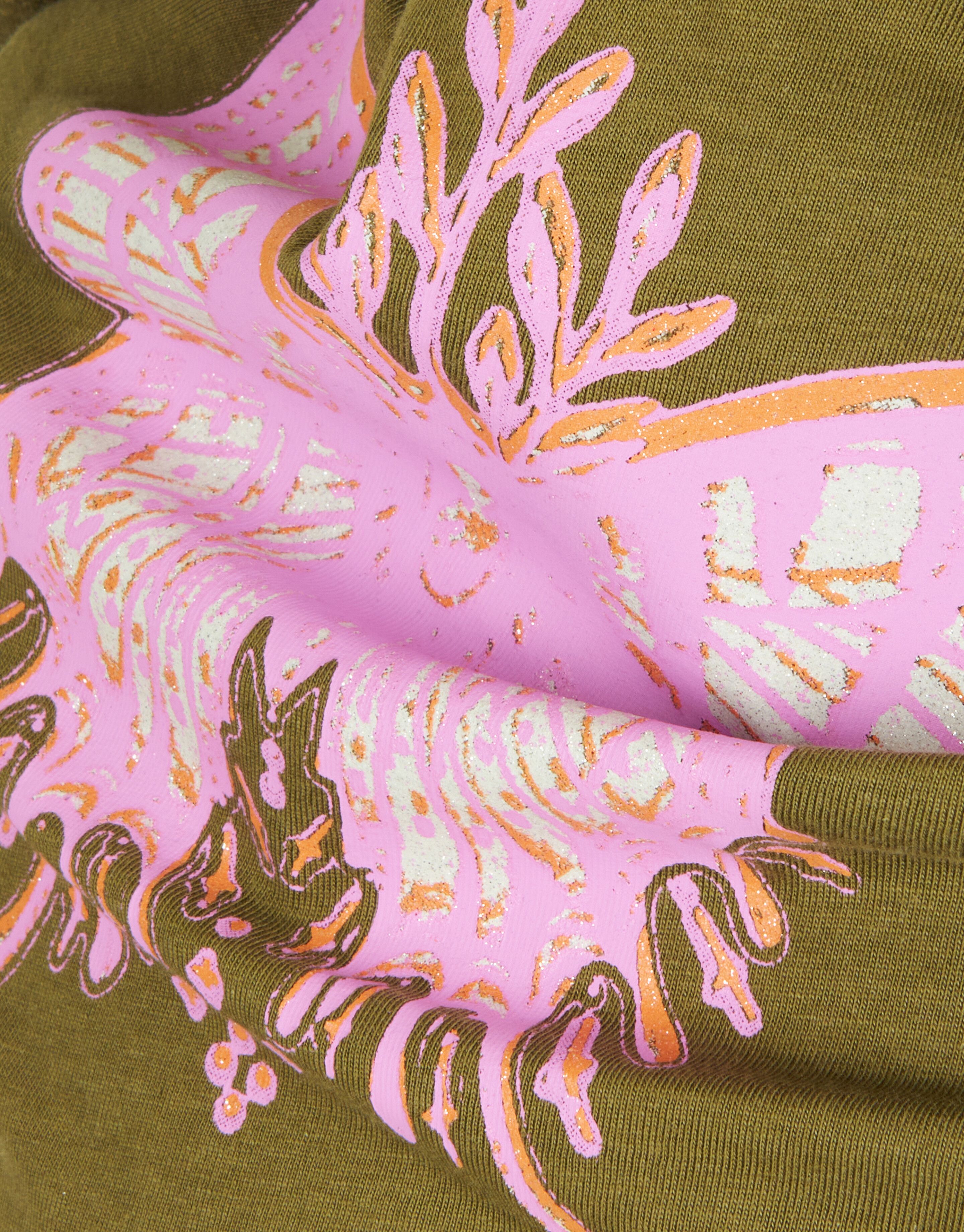 Vlinder T-shirt Donkergroen SHOEBY GIRLS