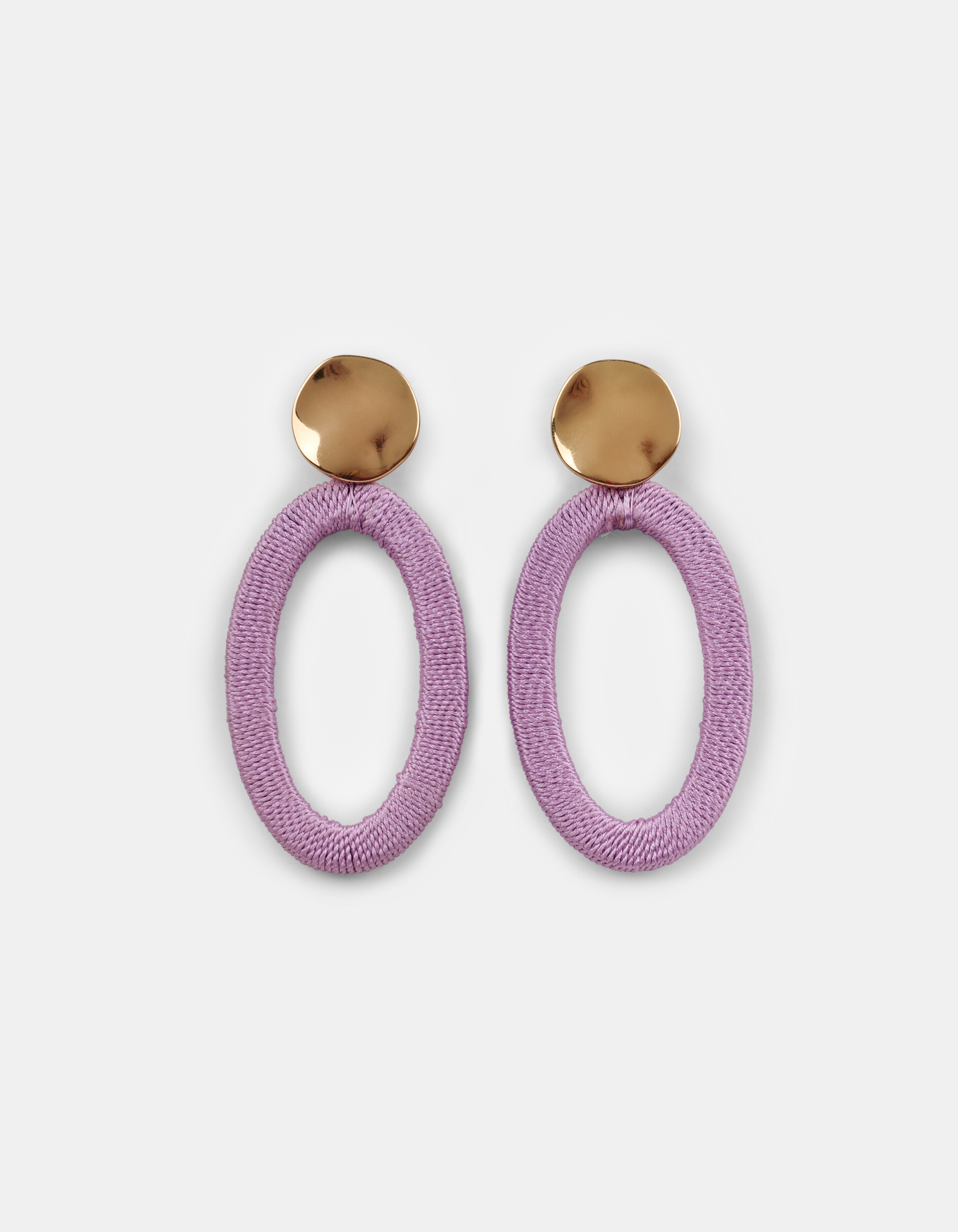 Round Woven Oorbellen ACCESSOIRES SHOEBY