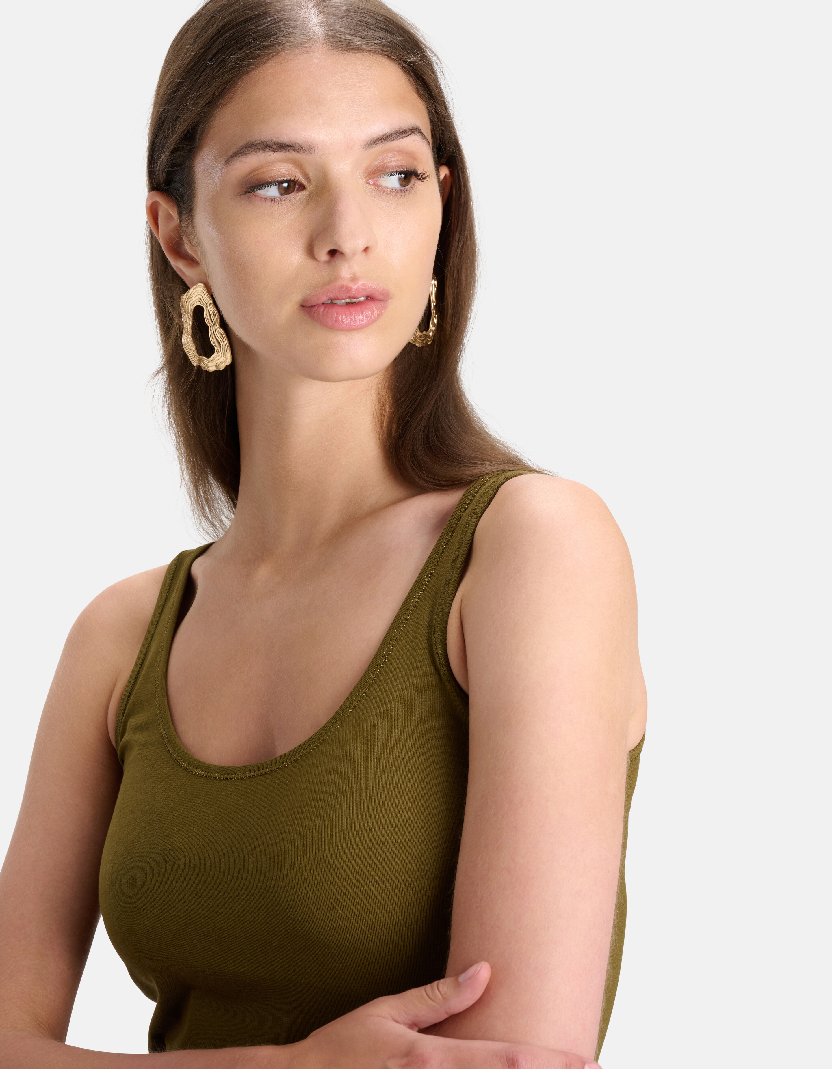 Basis Tanktop Donkergroen SHOEBY WOMEN