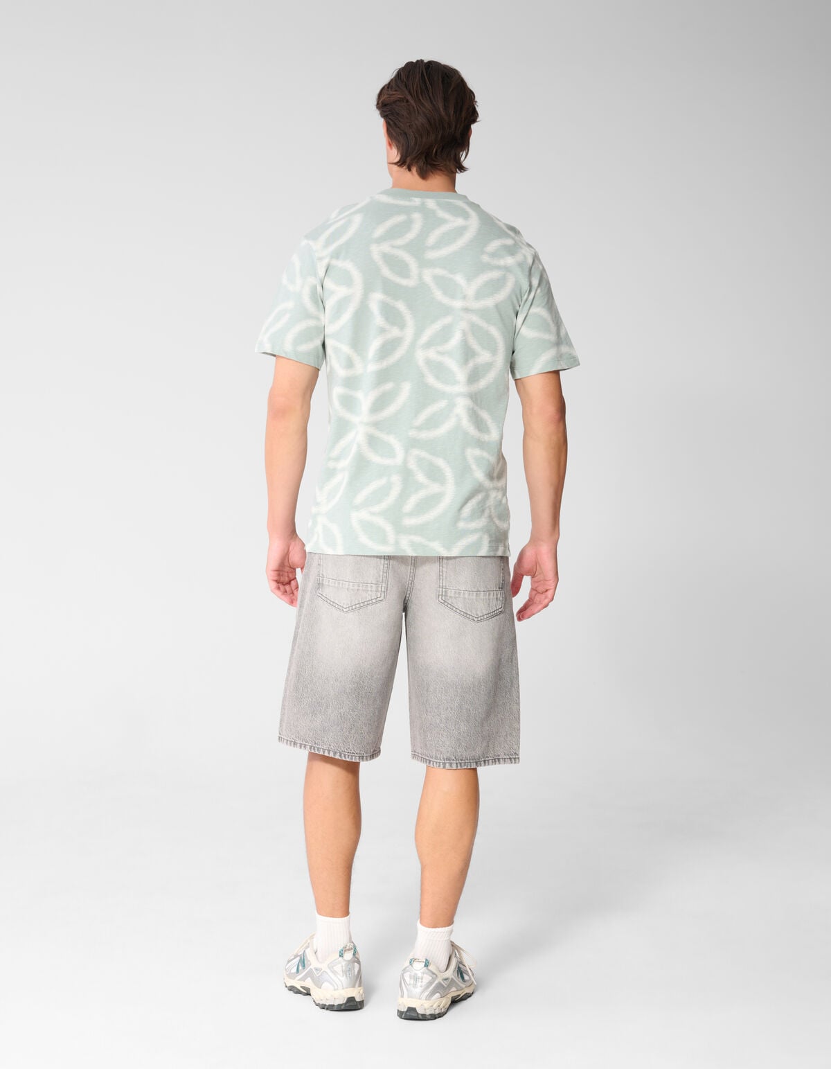 All Over Logo T-shirt Lichtgroen SHOEBY MEN