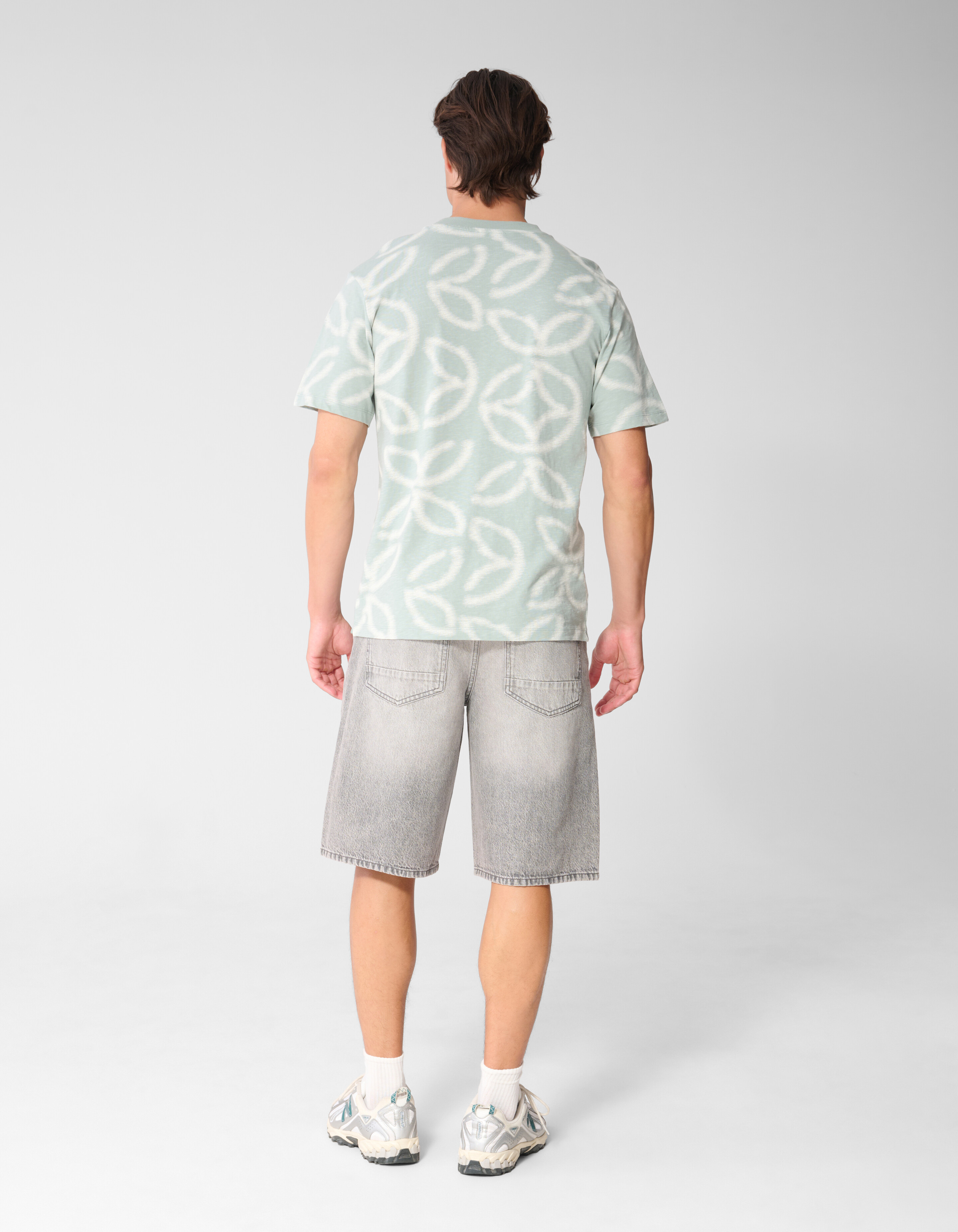 All Over Logo T-shirt Lichtgroen SHOEBY MEN