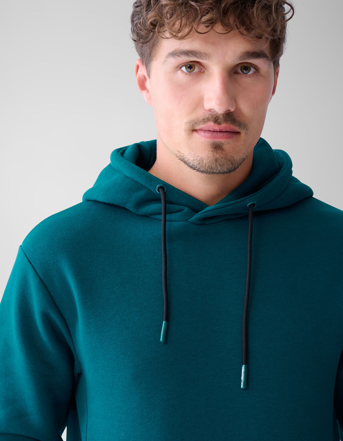 Basis Hoodie Donkergroen SHOEBY MEN