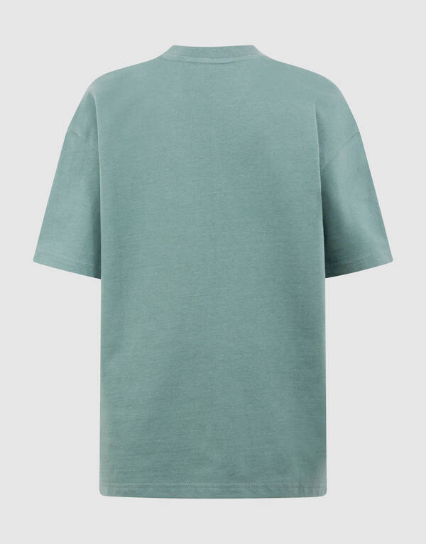 Minimal Tekst T-shirt Groen SHOEBY BOYS