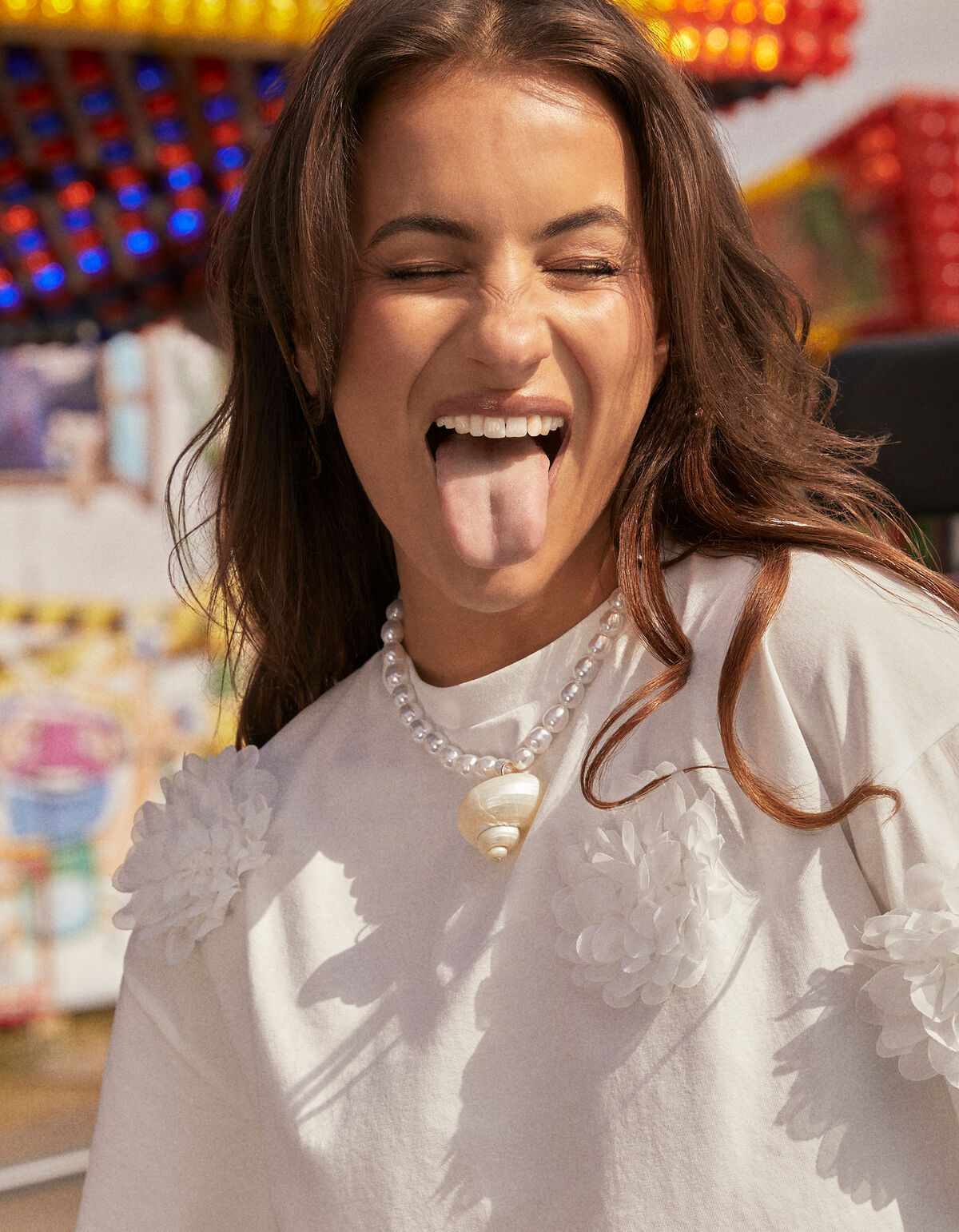 Statement Schelp Ketting Wit By Lizzy SHOEBY ACCESSOIRES