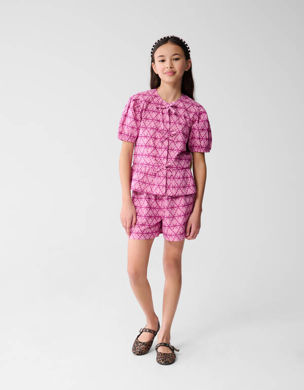 Embroidery Short Roze SHOEBY GIRLS