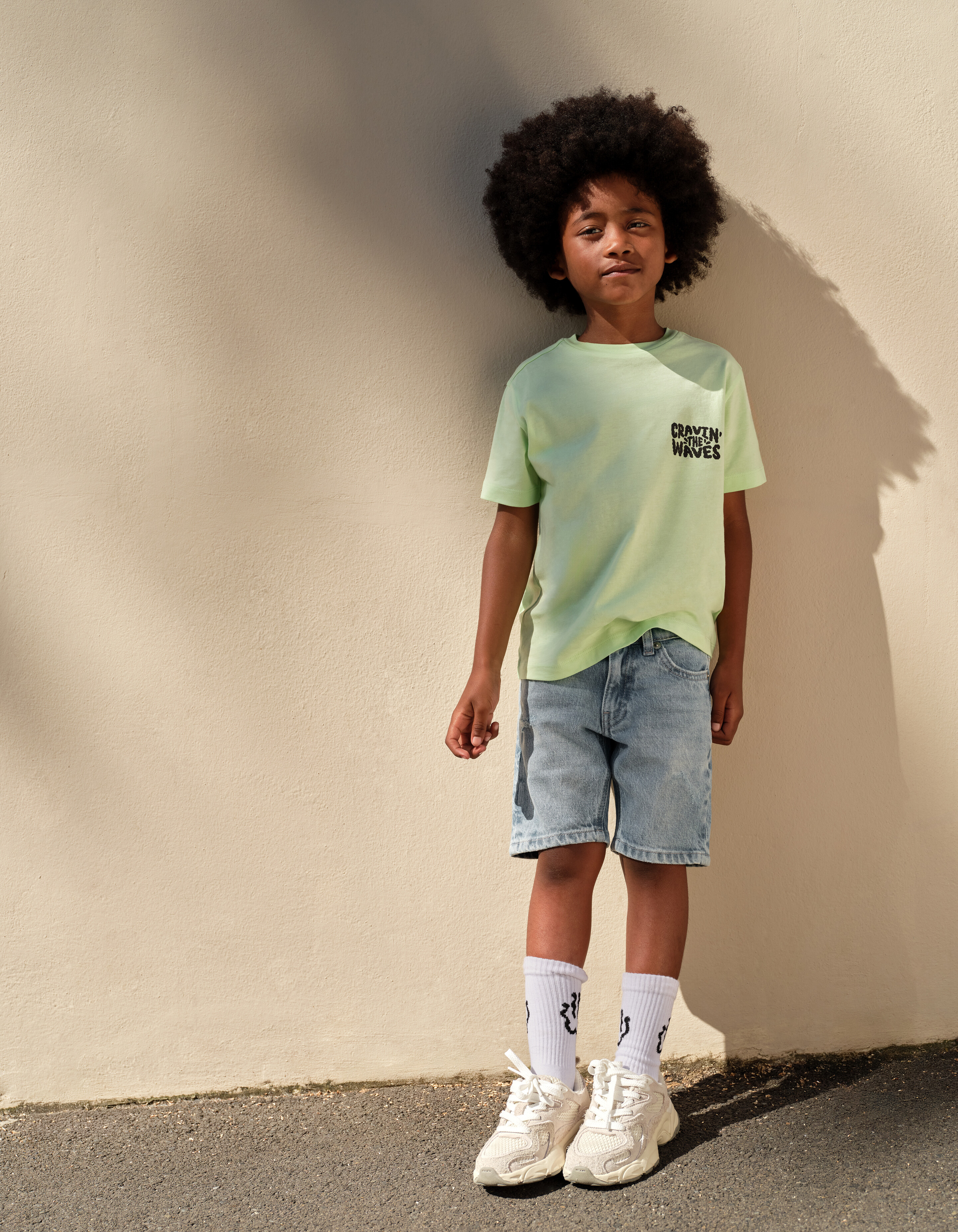 Craving Artwork T-shirt Lichtgroen SHOEBY BOYS