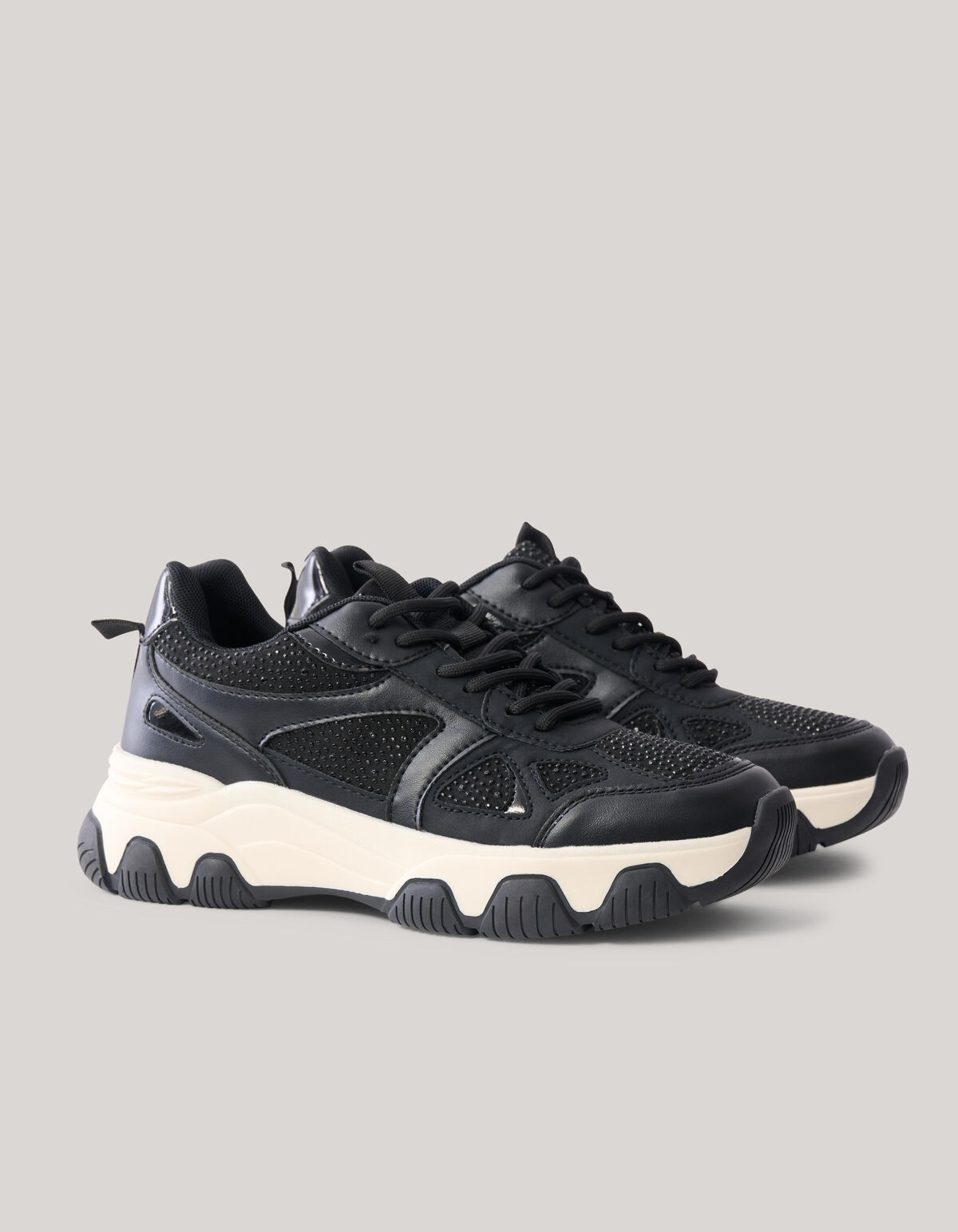 Strass Sneaker Zwart SCHOENEN SHOEBY