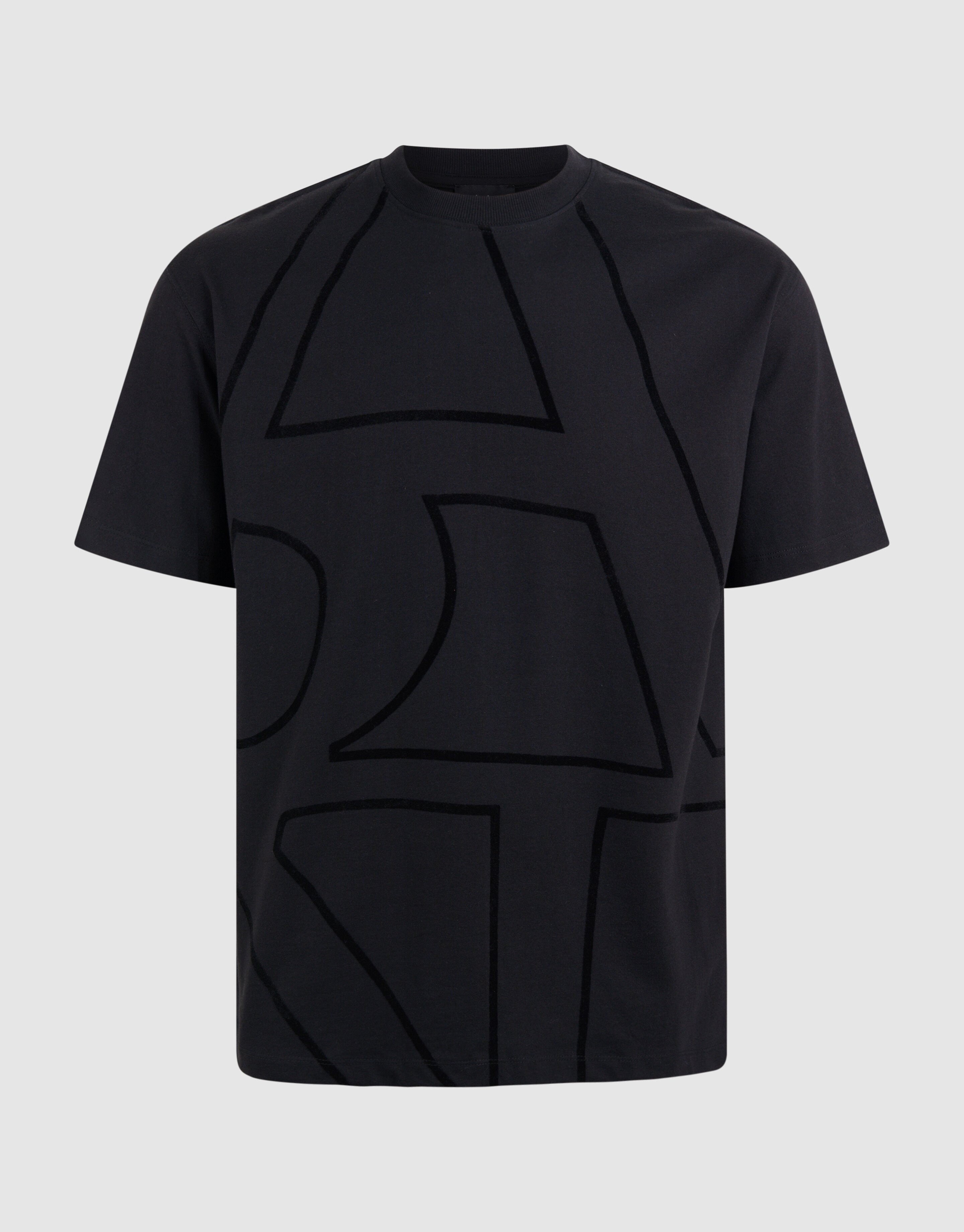 Flock Line Artwork T-shirt Zwart SHOEBY MEN
