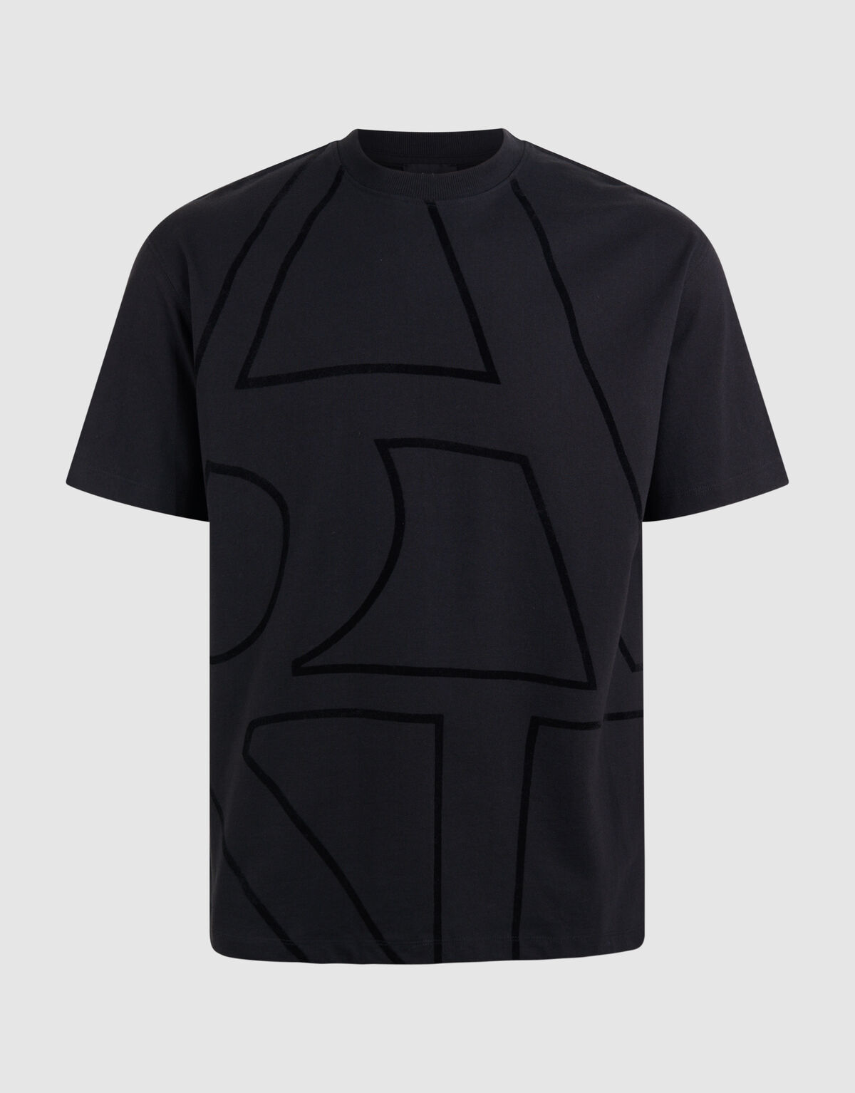 Flock Line Artwork T-shirt Zwart SHOEBY MEN