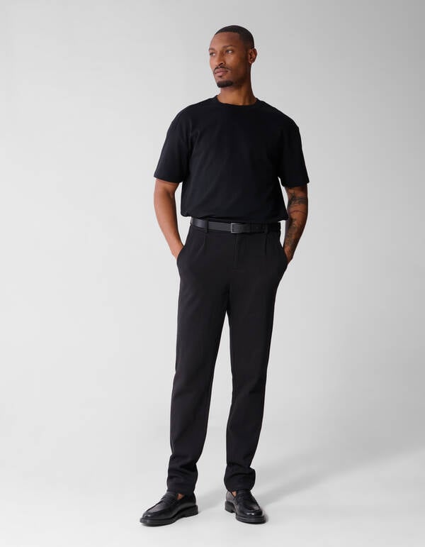 Structuur Broek Zwart SHOEBY MEN
