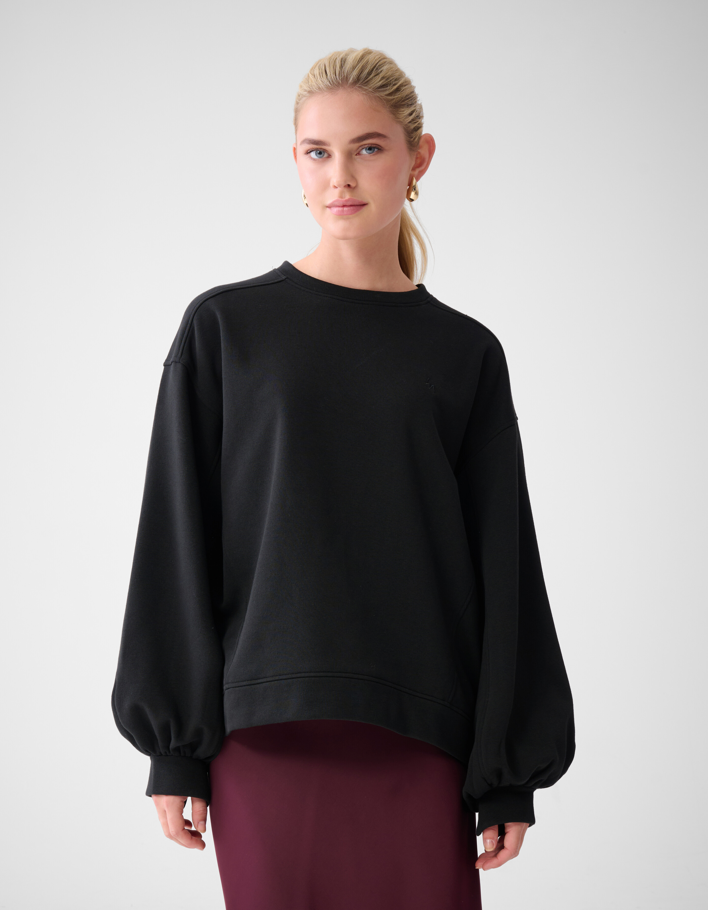 Poff Sleeve Sweater Zwart By Lonneke SHOEBY WOMEN