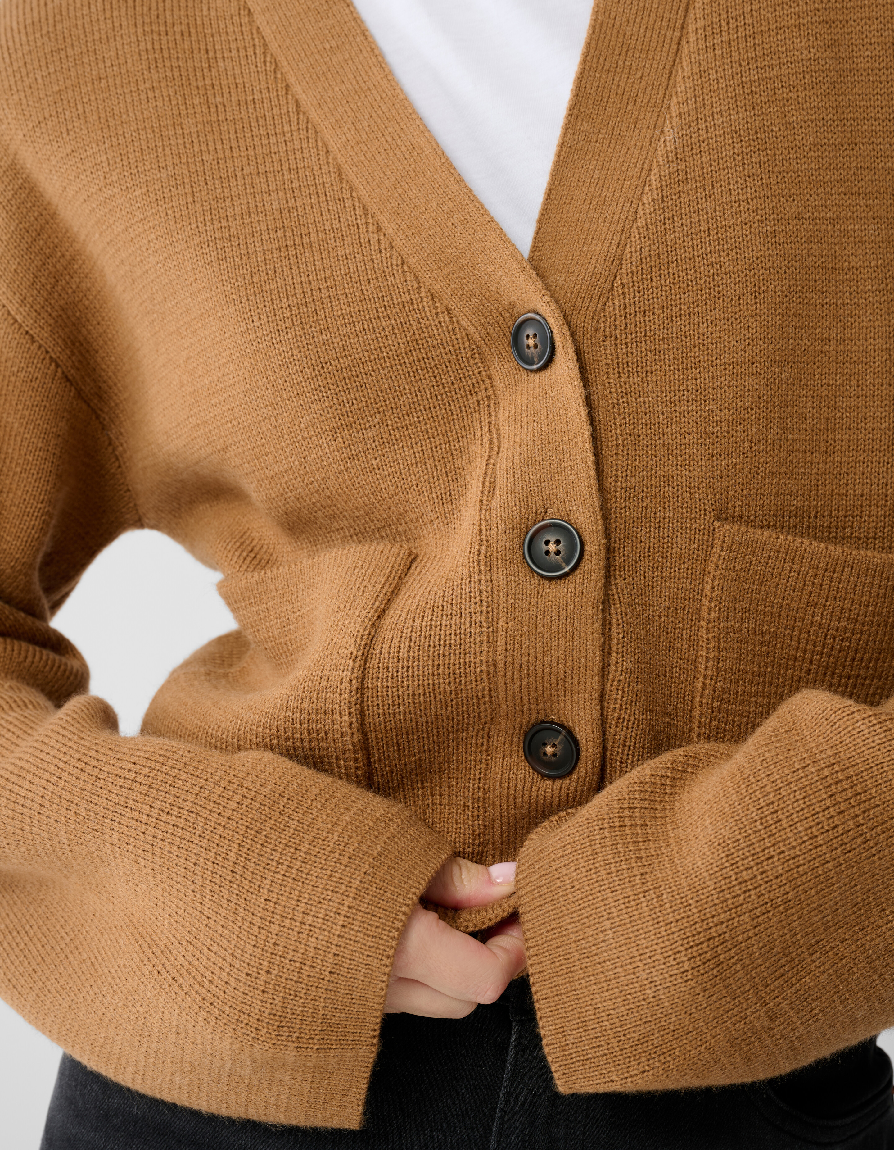 V-Hals Vest Camel By Lonneke SHOEBY WOMEN