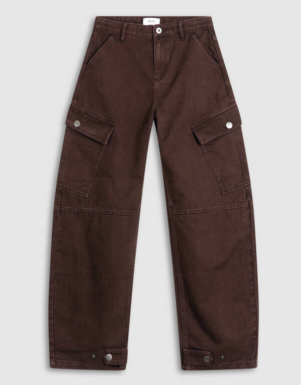 Cargo Balloon Fit Broek Donkerbruin SHOEBY GIRLS