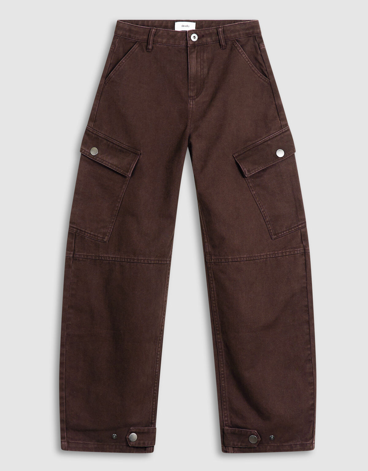 Cargo Balloon Fit Broek Donkerbruin SHOEBY GIRLS