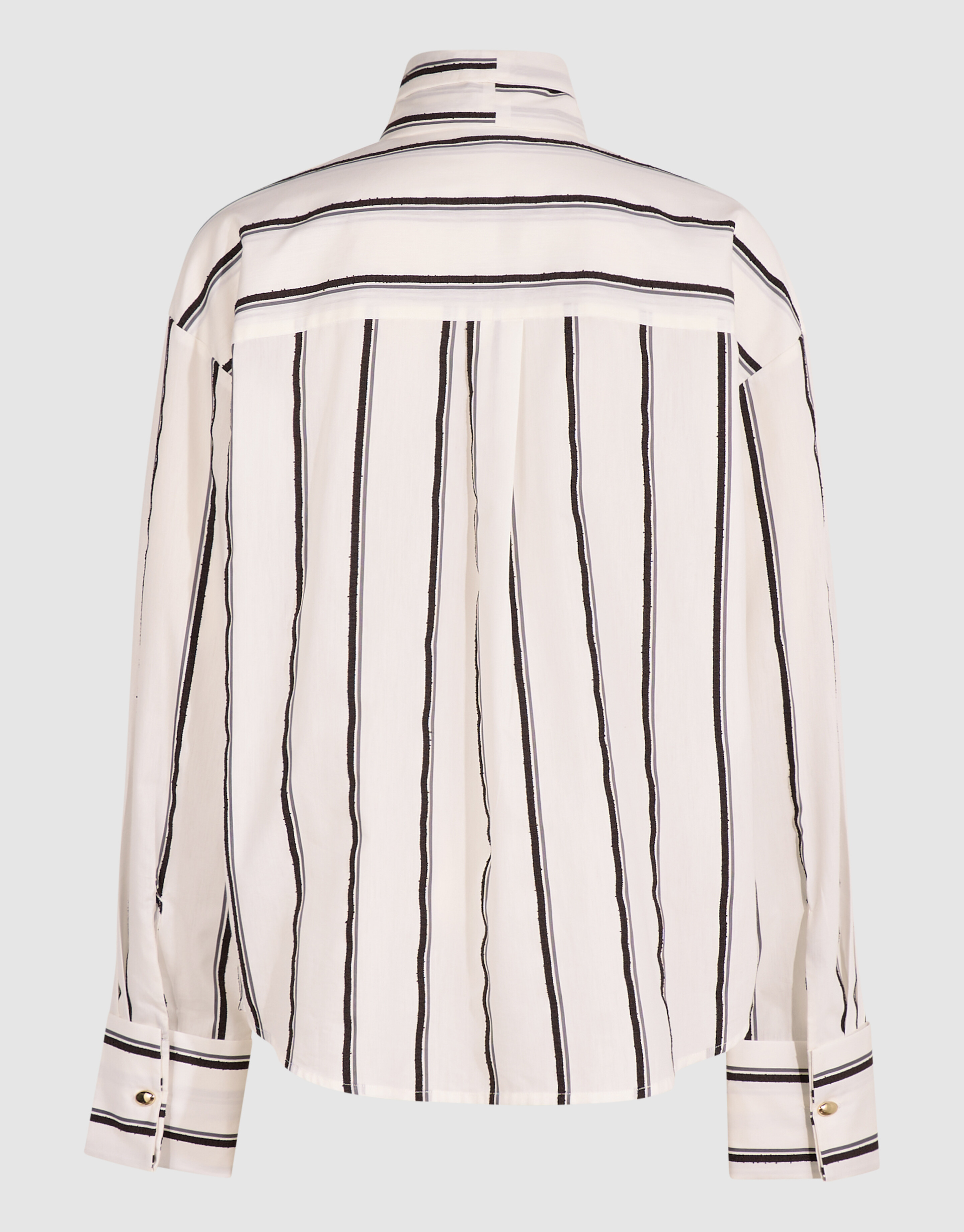 Gestreepte Jacquard Blouse Gebroken Wit By Mieke SHOEBY WOMEN