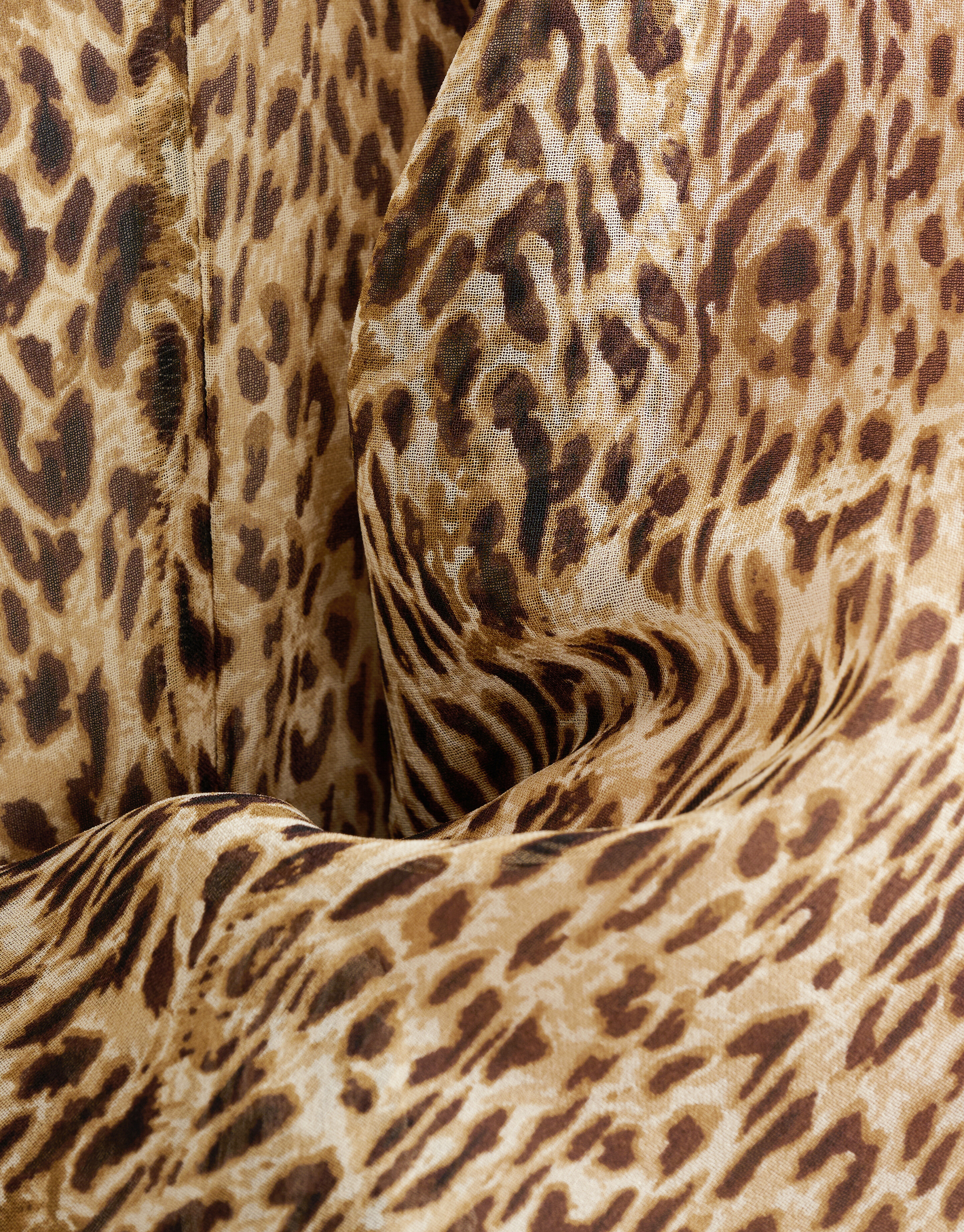 Cheetah Maxi Jurk Bruin SHOEBY WOMEN