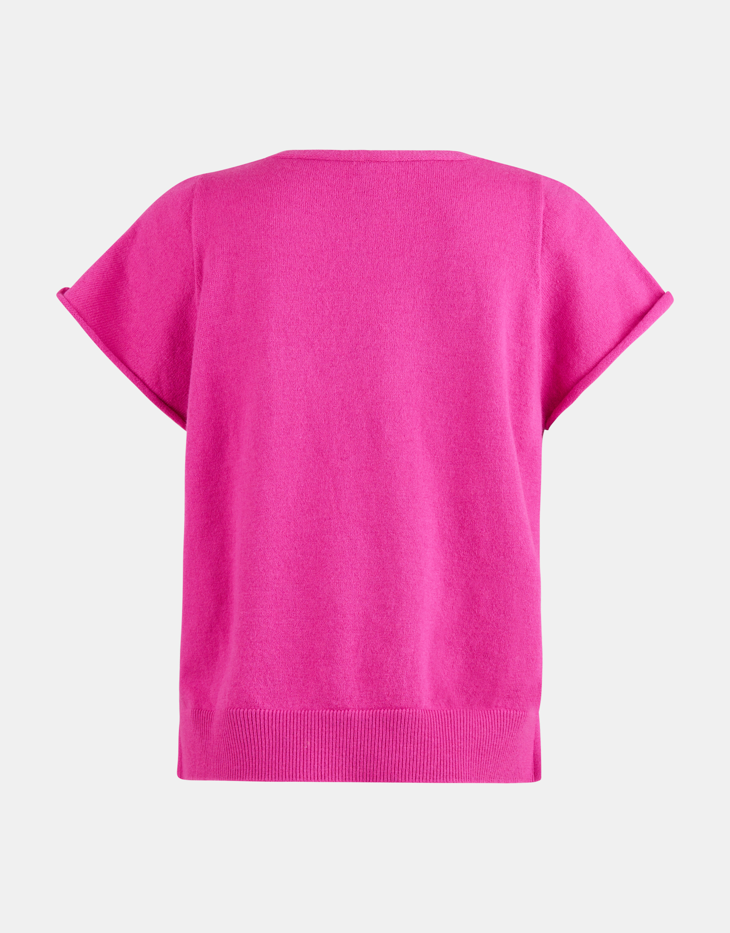 Gebreide V-hals Top Roze EKSEPT