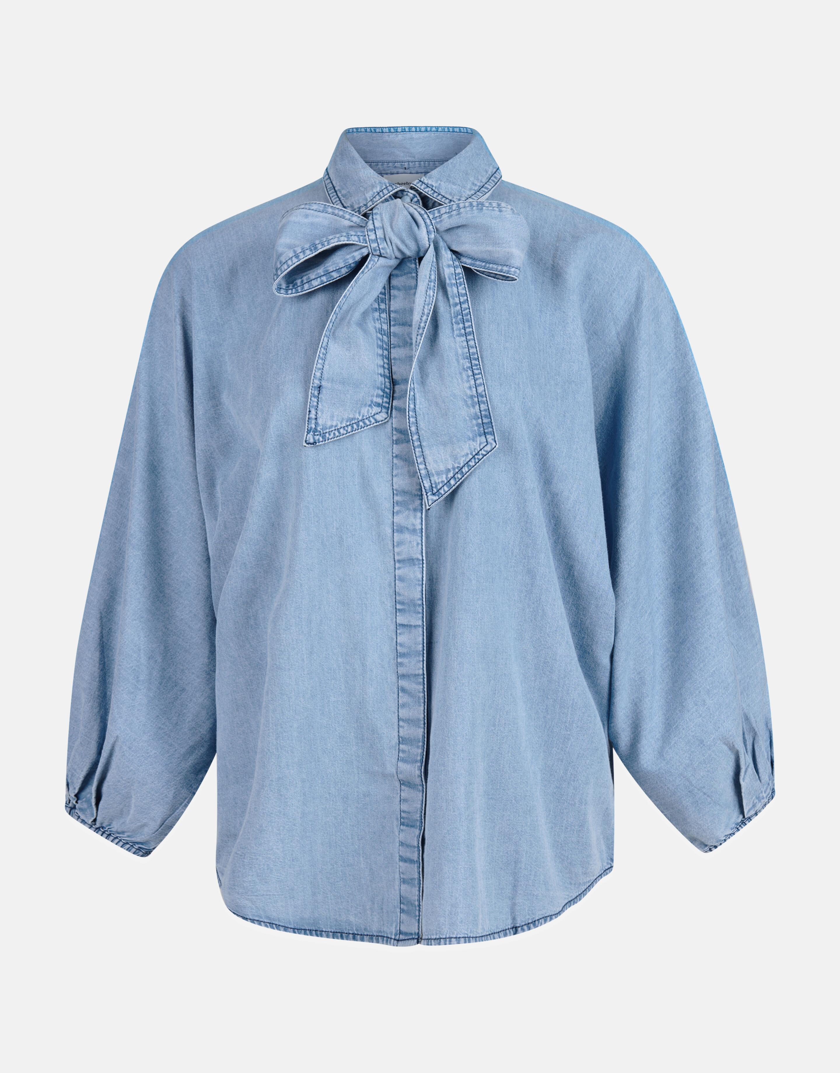 Bow Blouse Blauw By Mieke SHOEBY WOMEN