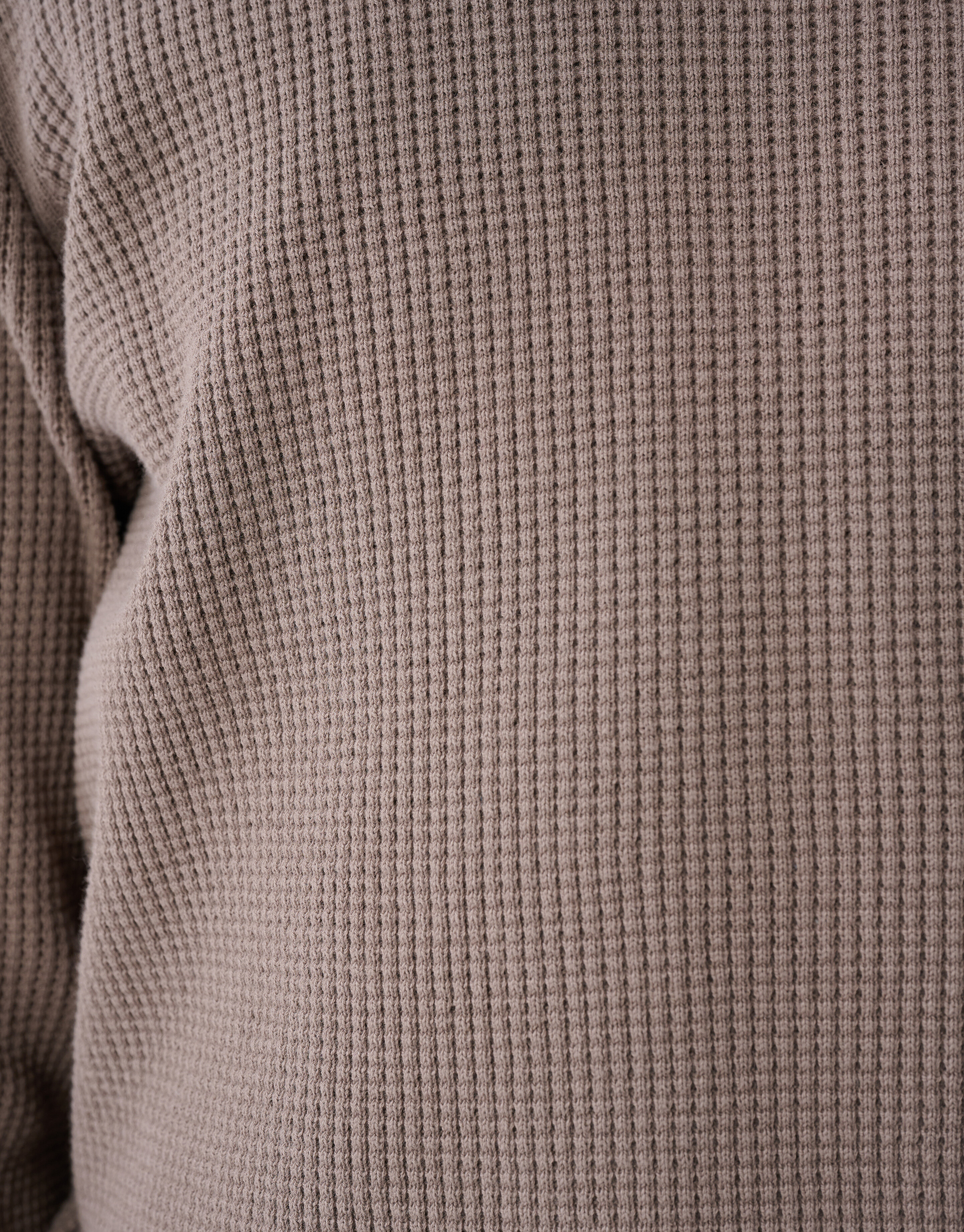 Gebreide Waffle Trui Taupe SHOEBY MEN