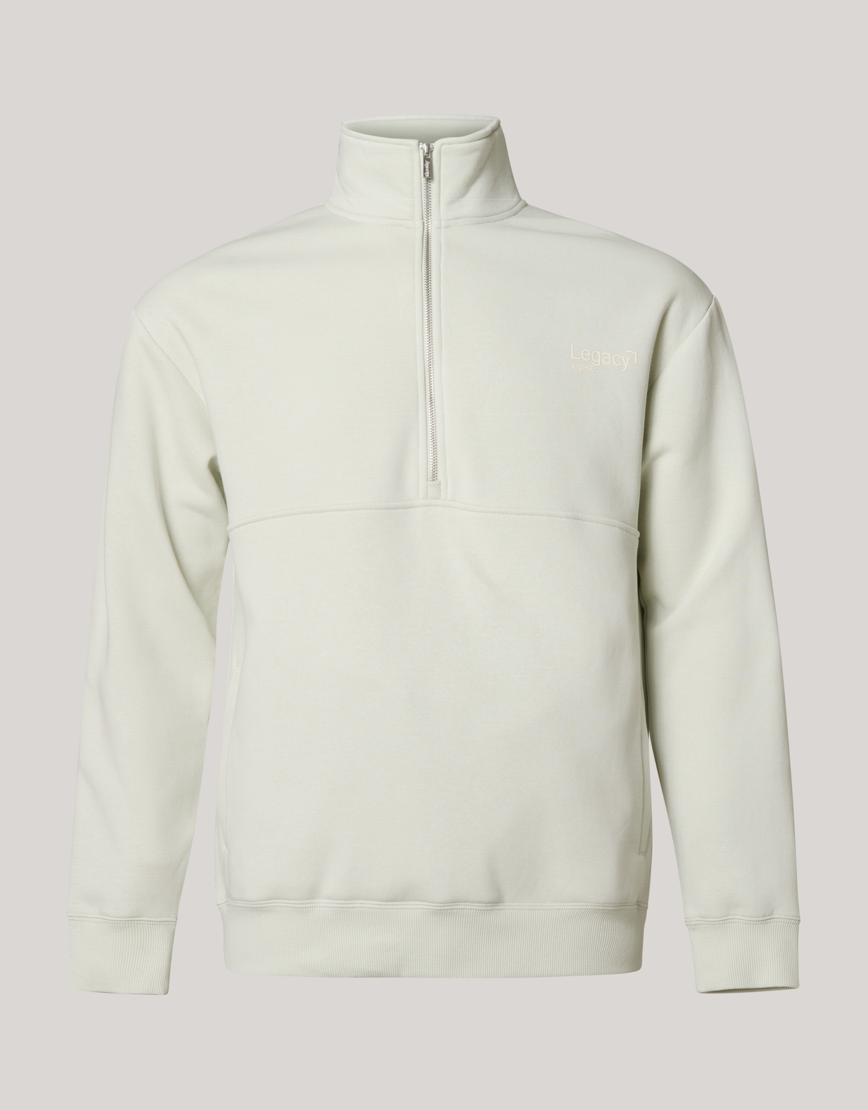 Zipper Sweater Lichtgrijs SHOEBY MEN