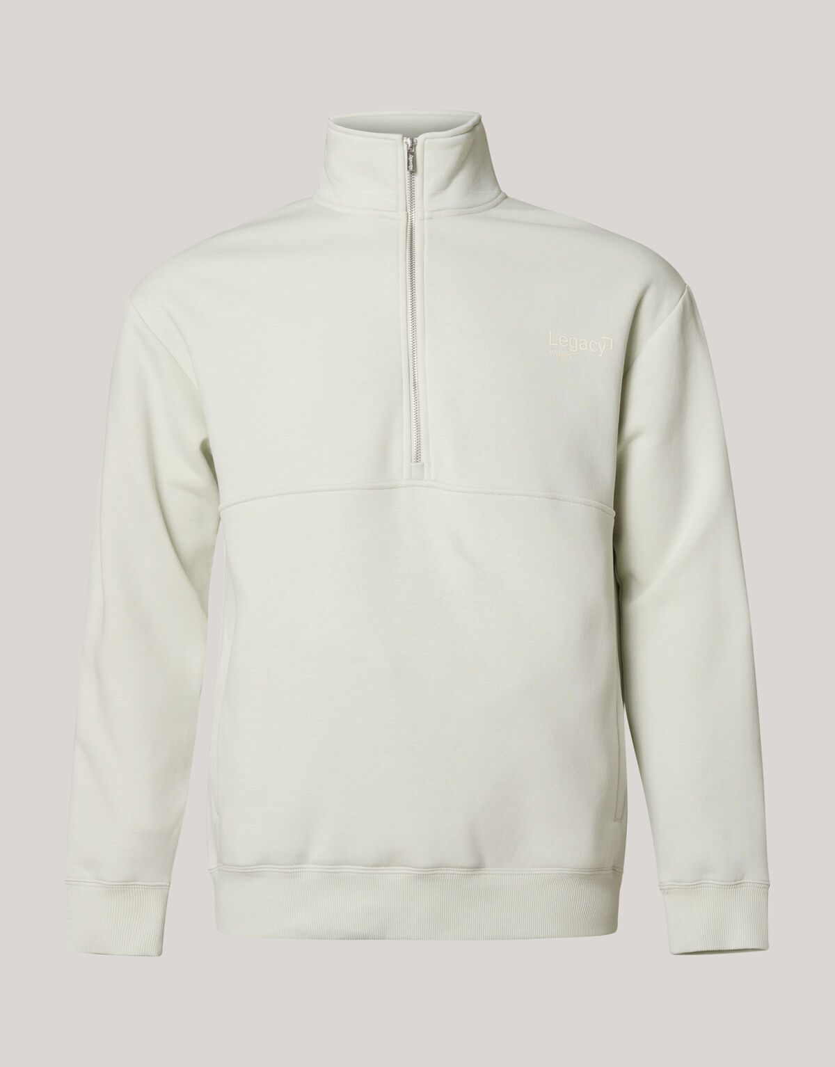 Zipper Sweater Lichtgrijs SHOEBY MEN