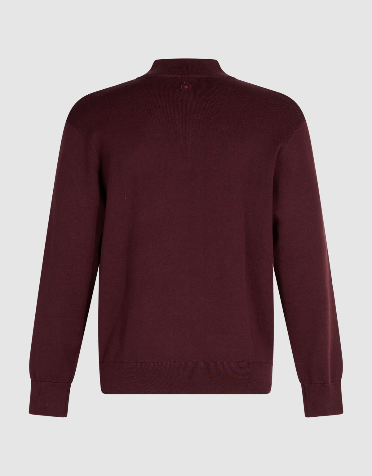 Turtle Half Zip Trui Donkerrood SHOEBY MEN
