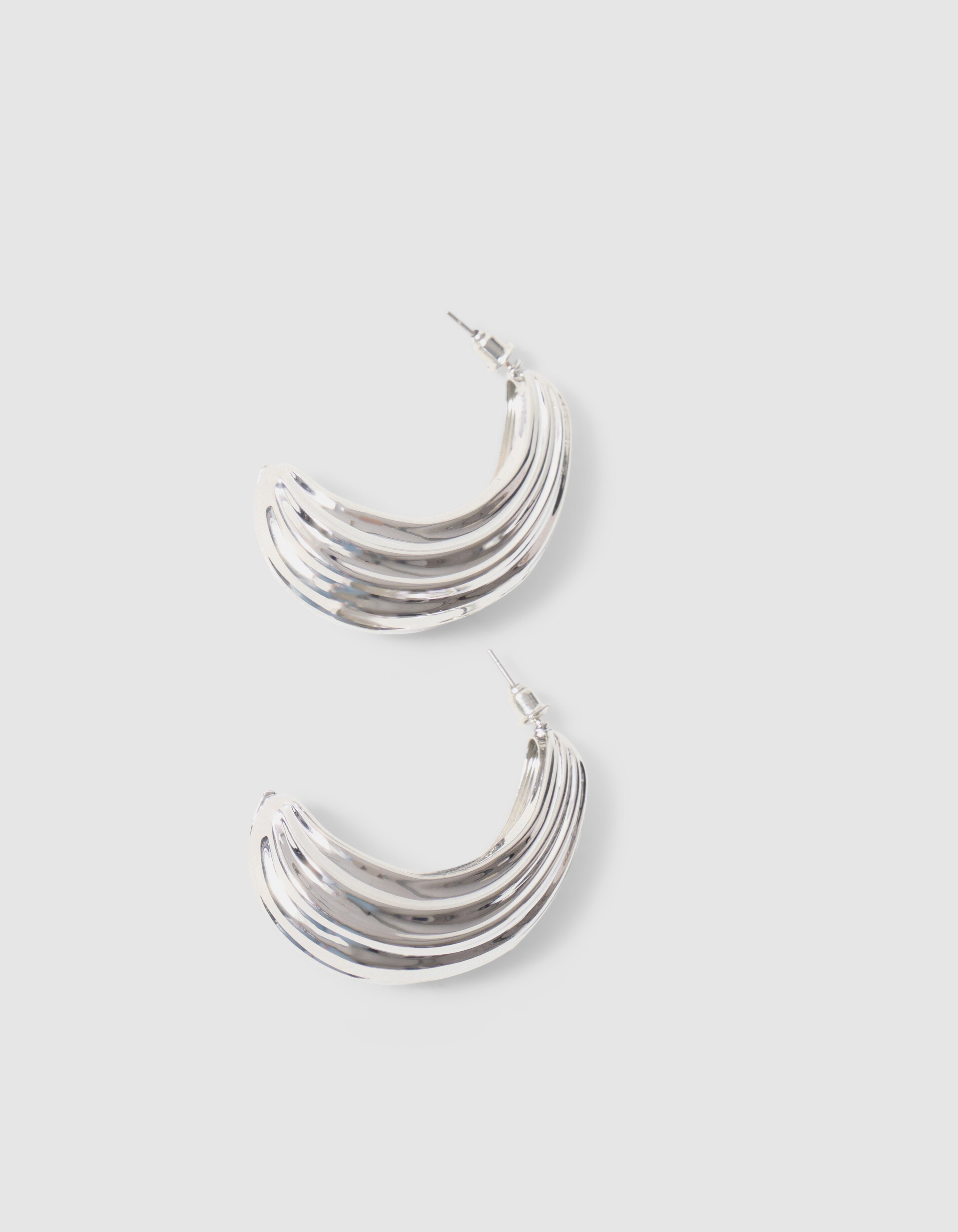 Structuur Oorbellen Zilver SHOEBY ACCESSOIRES