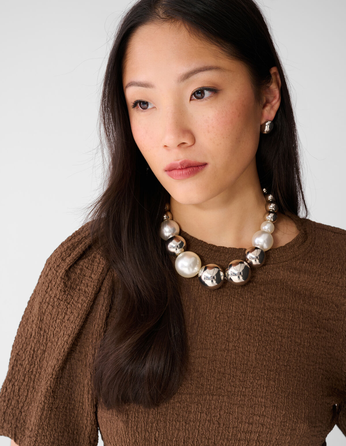 Crinkle Balloon Top Bruin SHOEBY WOMEN