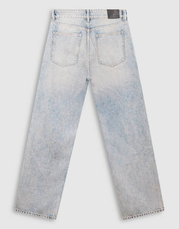 Baggy Fit Jeans Washed Blauw/Grijs L32 SHOEBY MEN