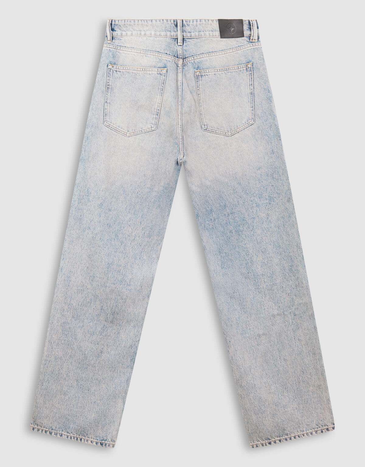 Baggy Fit Jeans Washed Blauw/Grijs L32 SHOEBY MEN