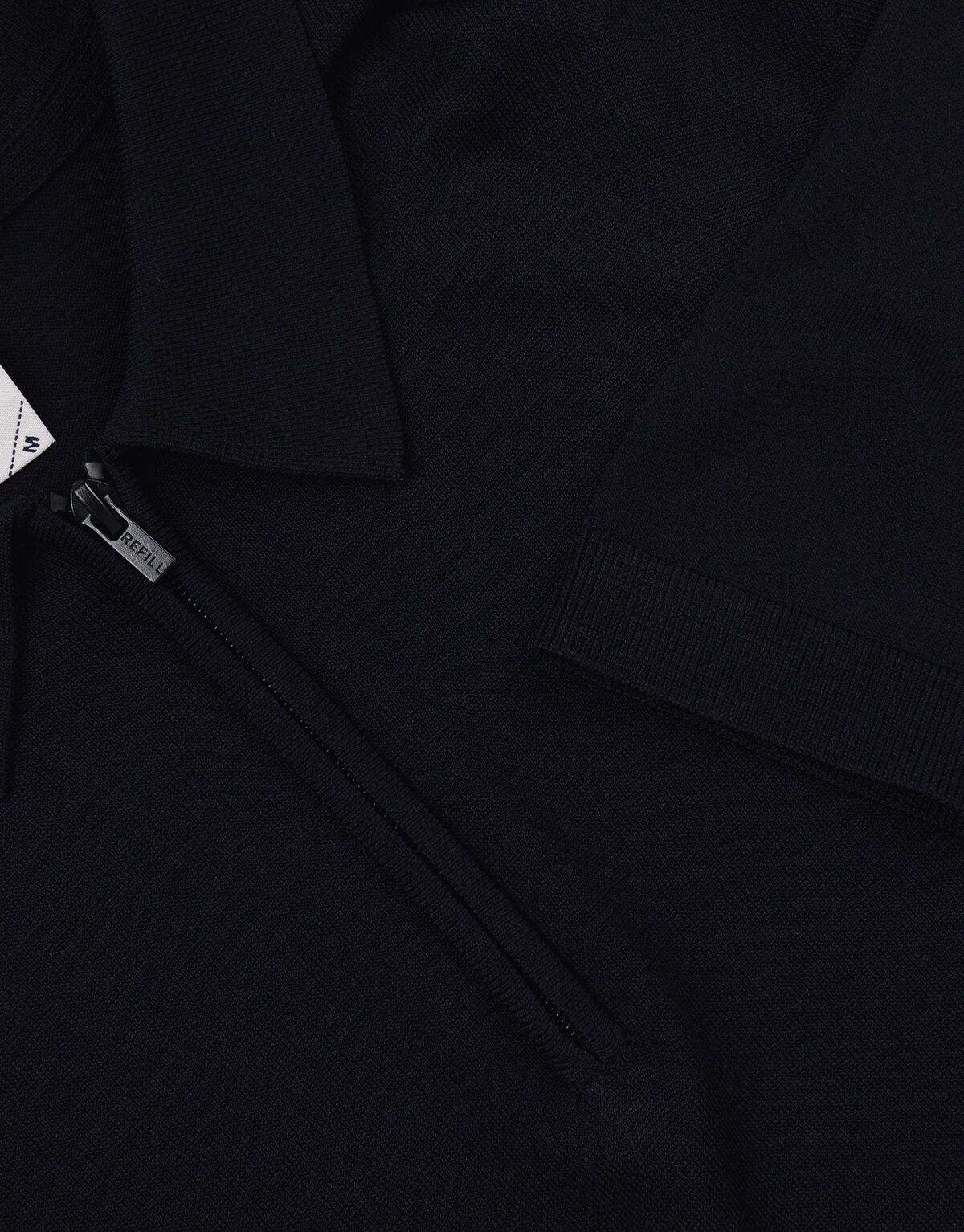 Zipper Knit Polo Shirt REFILL
