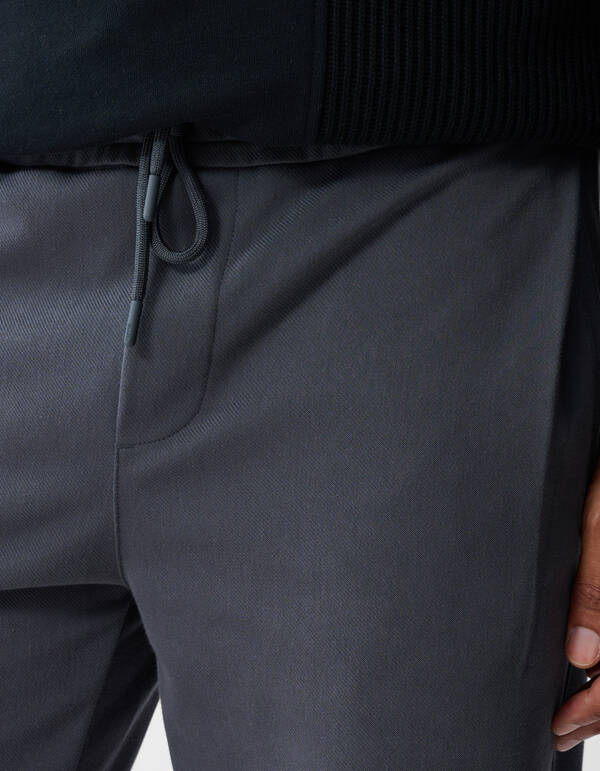 Smart Jogger Broek Donkergrijs SHOEBY MEN