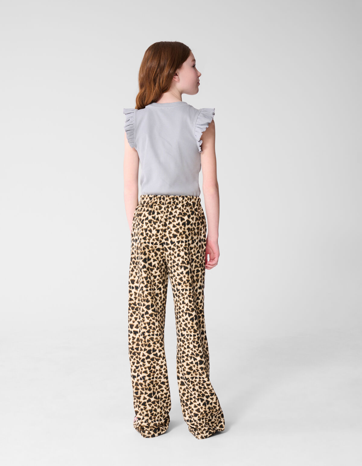 Leopard Heart Broek Lichtbruin SHOEBY GIRLS