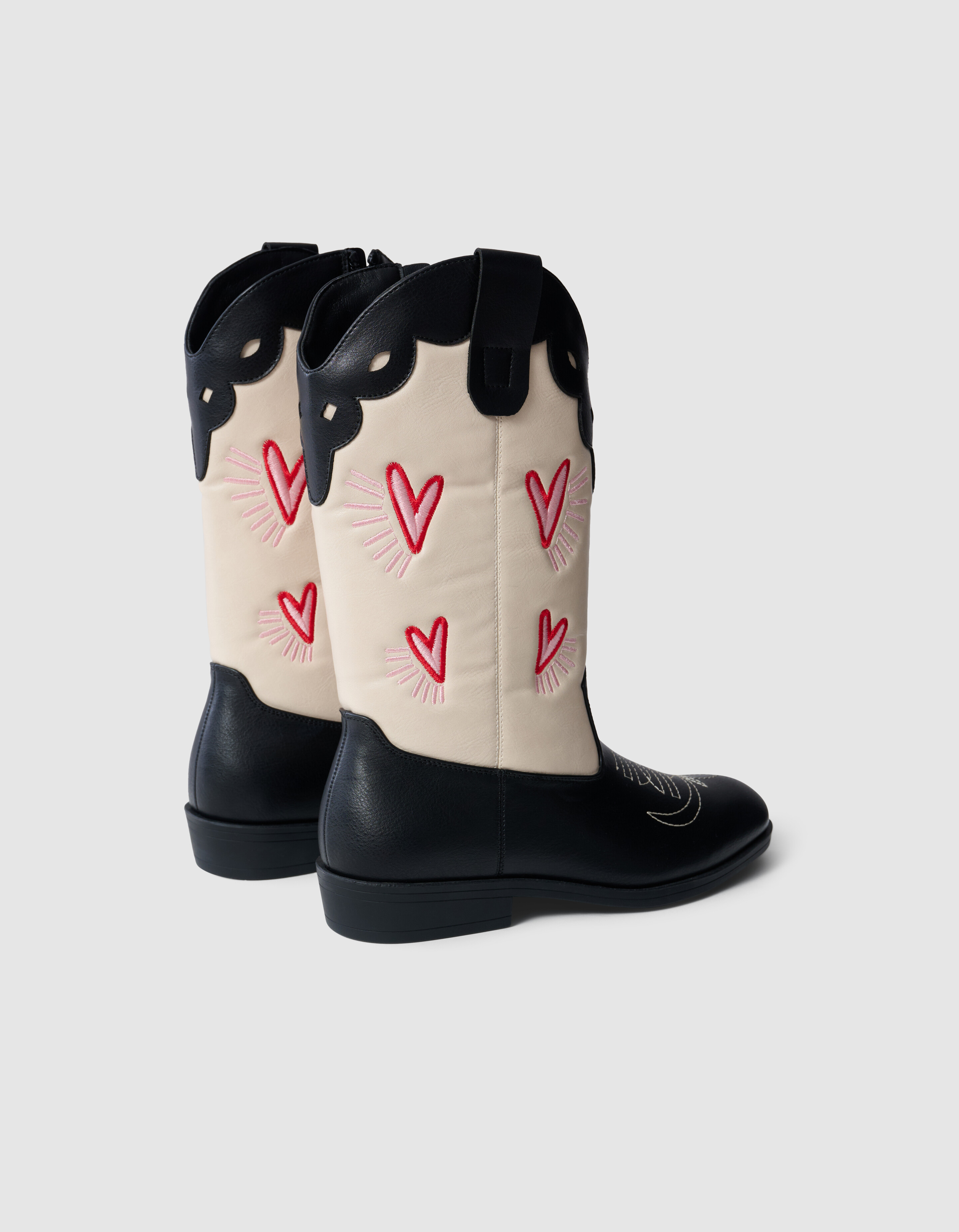 Western Heart Laarzen Zwart/Wit SHOEBY SHOES