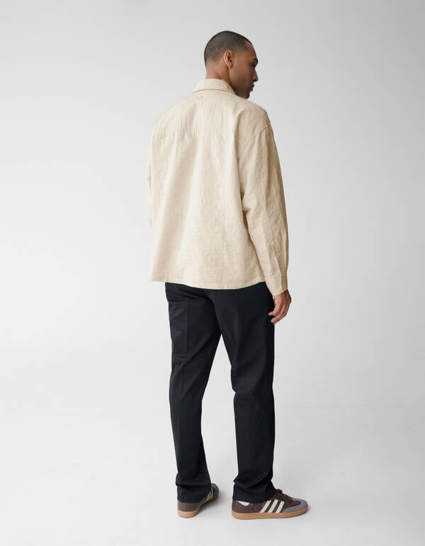 Structuur Overshirt Gebroken Wit SHOEBY MEN