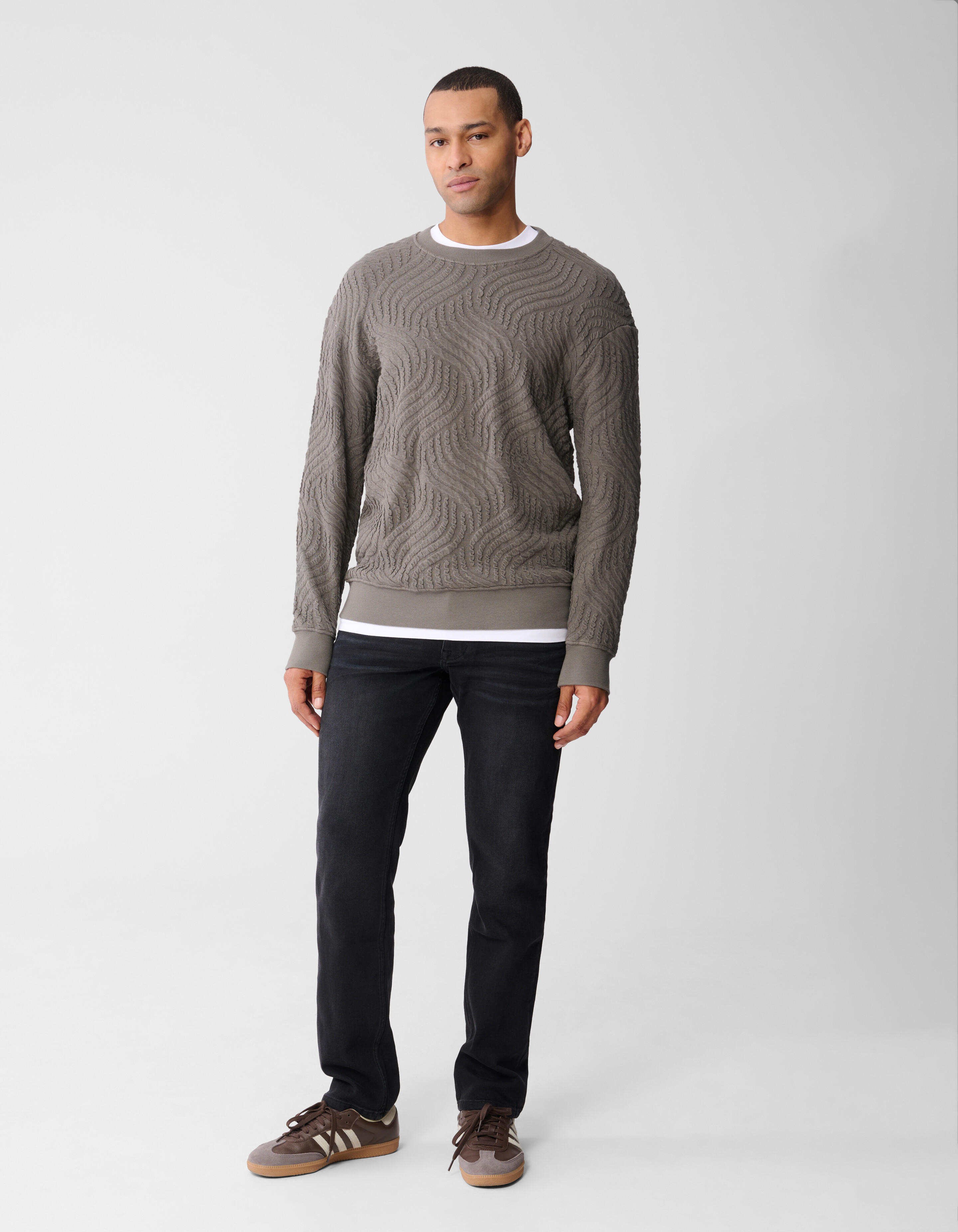 Straight Fit Jeans Donkergrijs L32 SHOEBY MEN