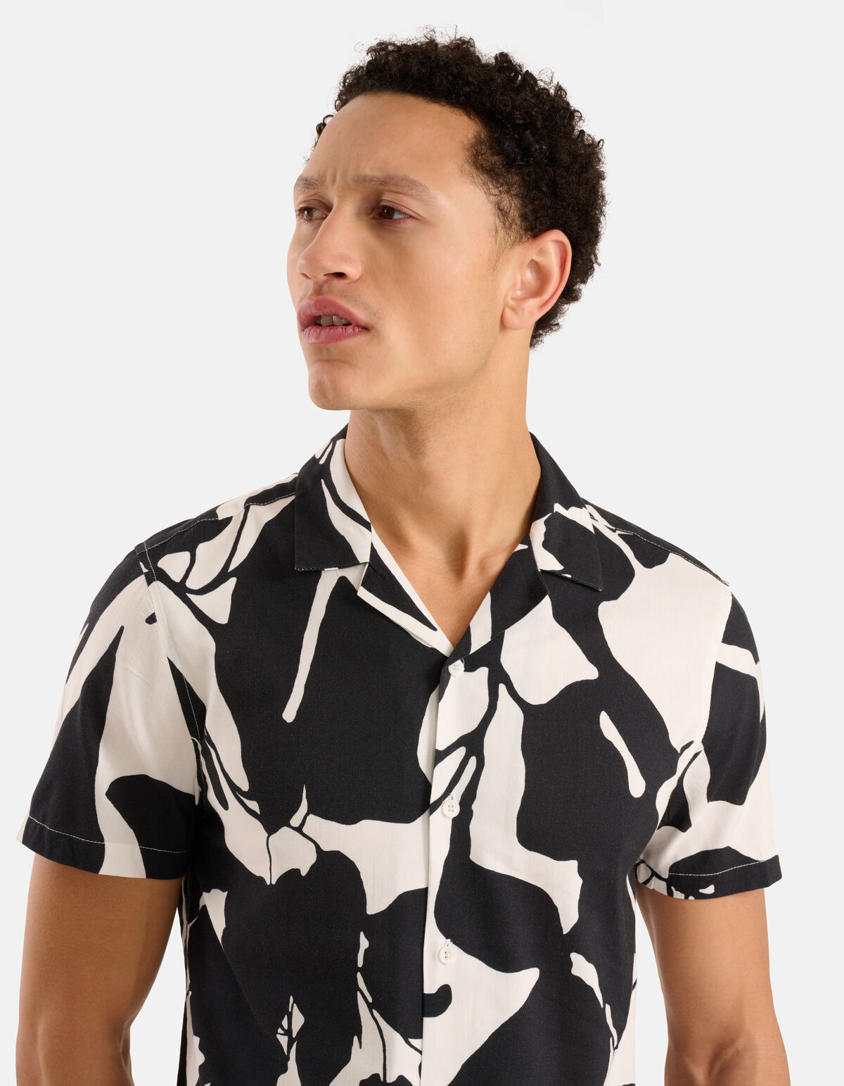 Artwork Overhemd Zwart/Wit SHOEBY MEN