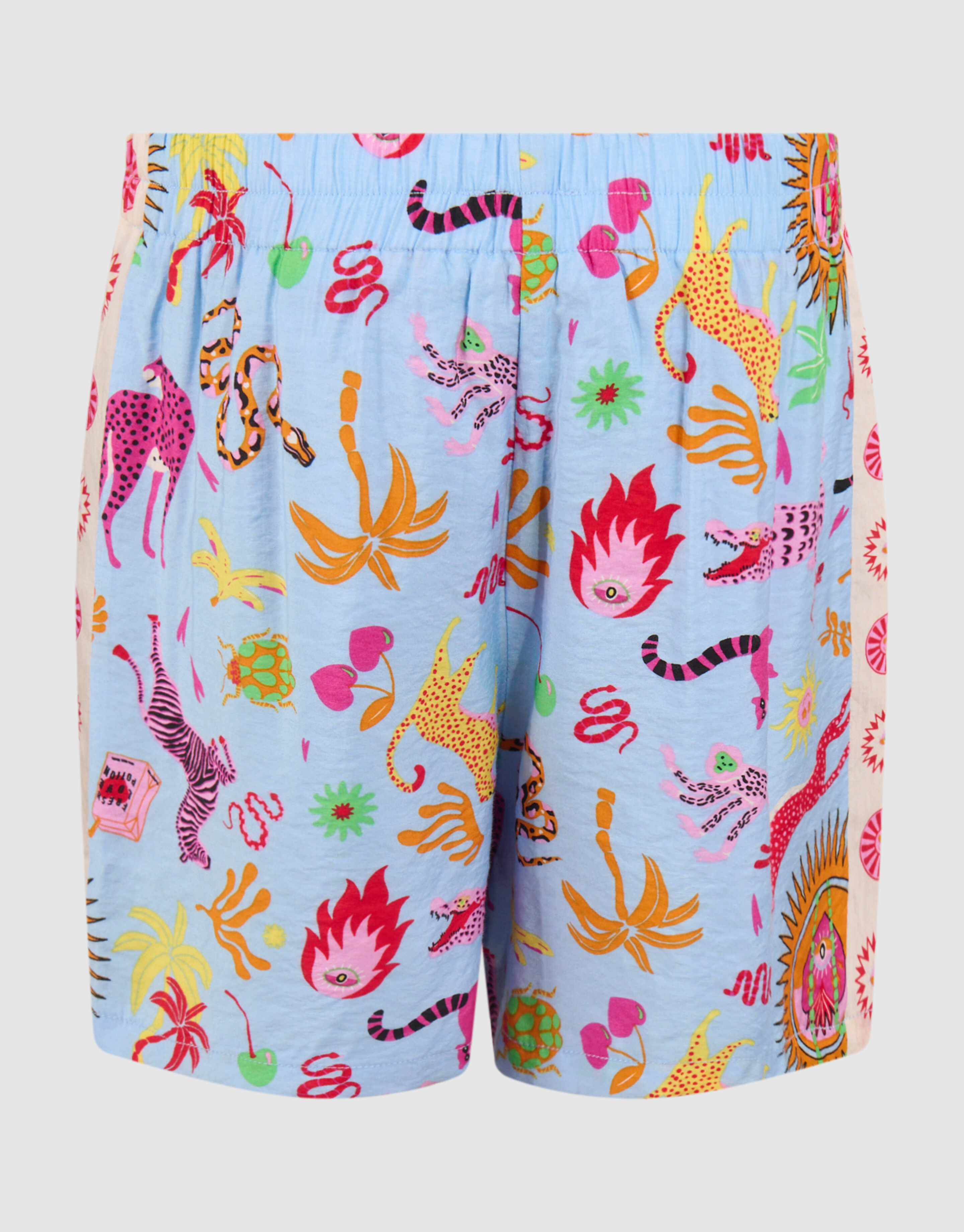 Jungle Artwork Short Lichtblauw By Lizzy SHOEBY GIRLS