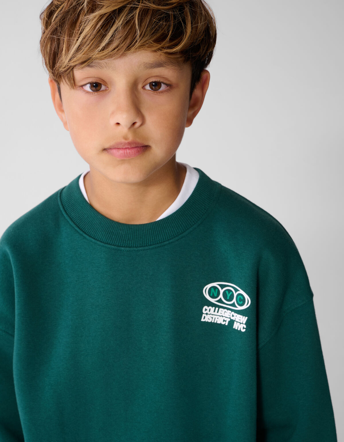 Oversized Sweater Donkergroen SHOEBY BOYS