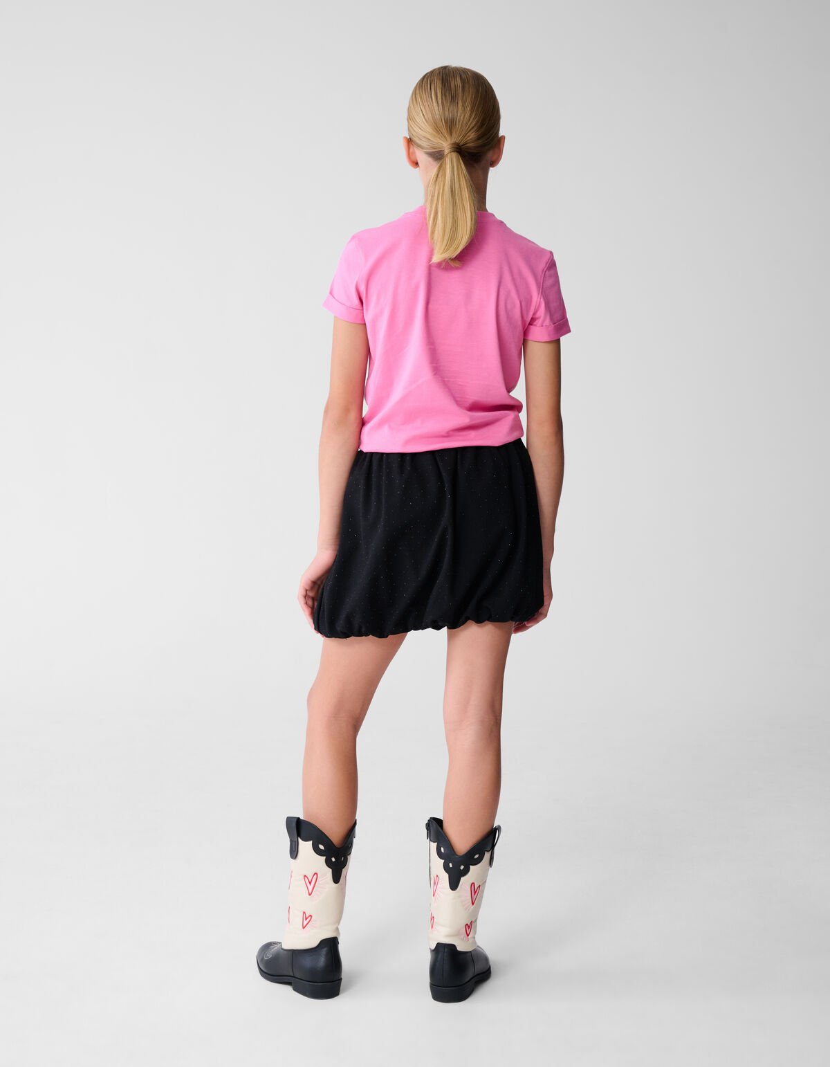 Strass Balloon Mini Rok Zwart SHOEBY GIRLS