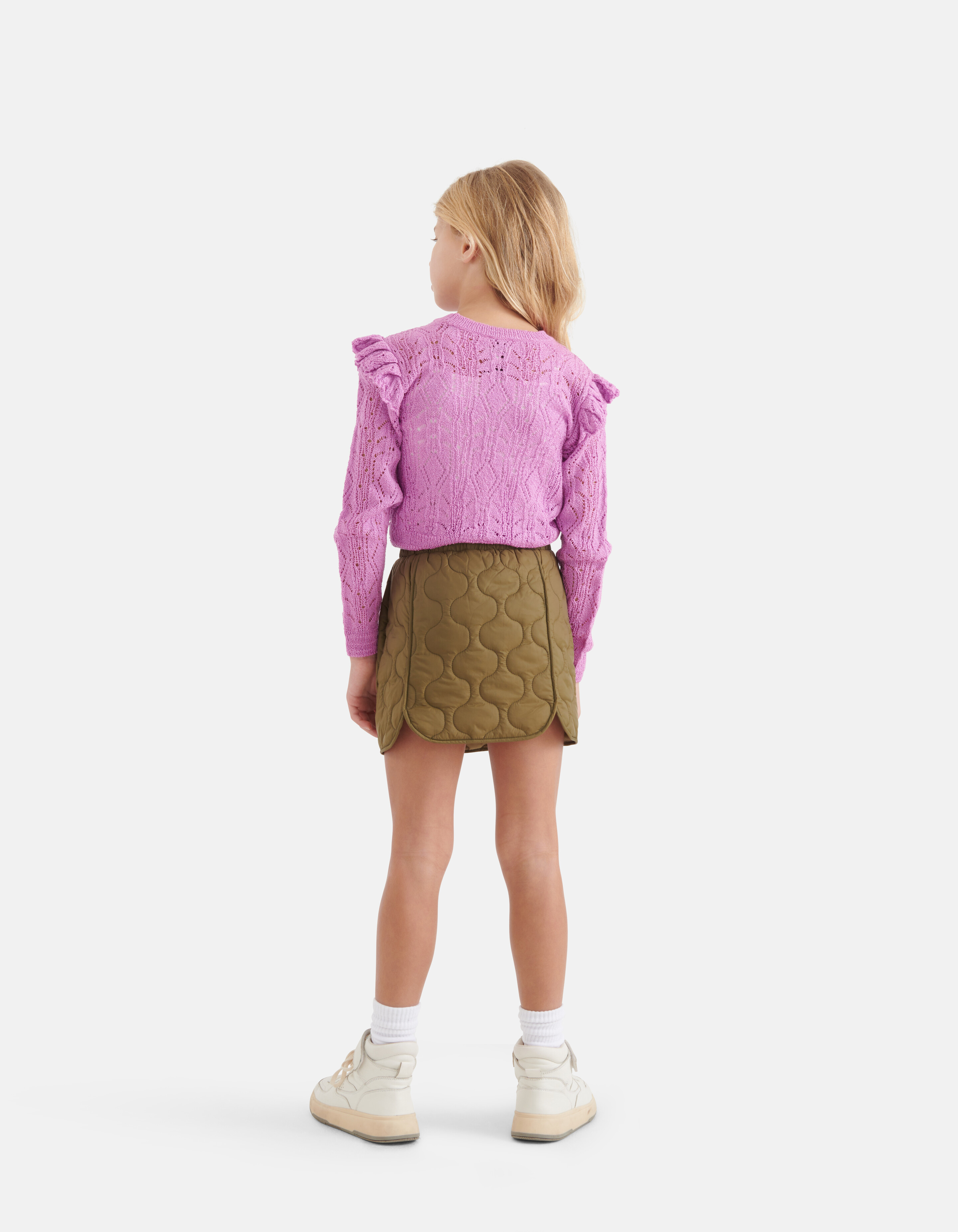 Gewatteerde Rok Donkergroen SHOEBY GIRLS